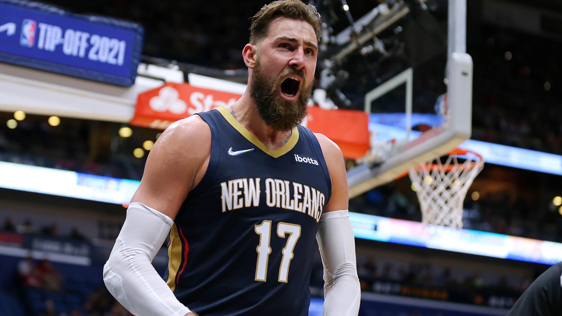 Jonas Valanciunas remains a steady presence in what has so far been a tumultuous season for the New Orleans Pelicans