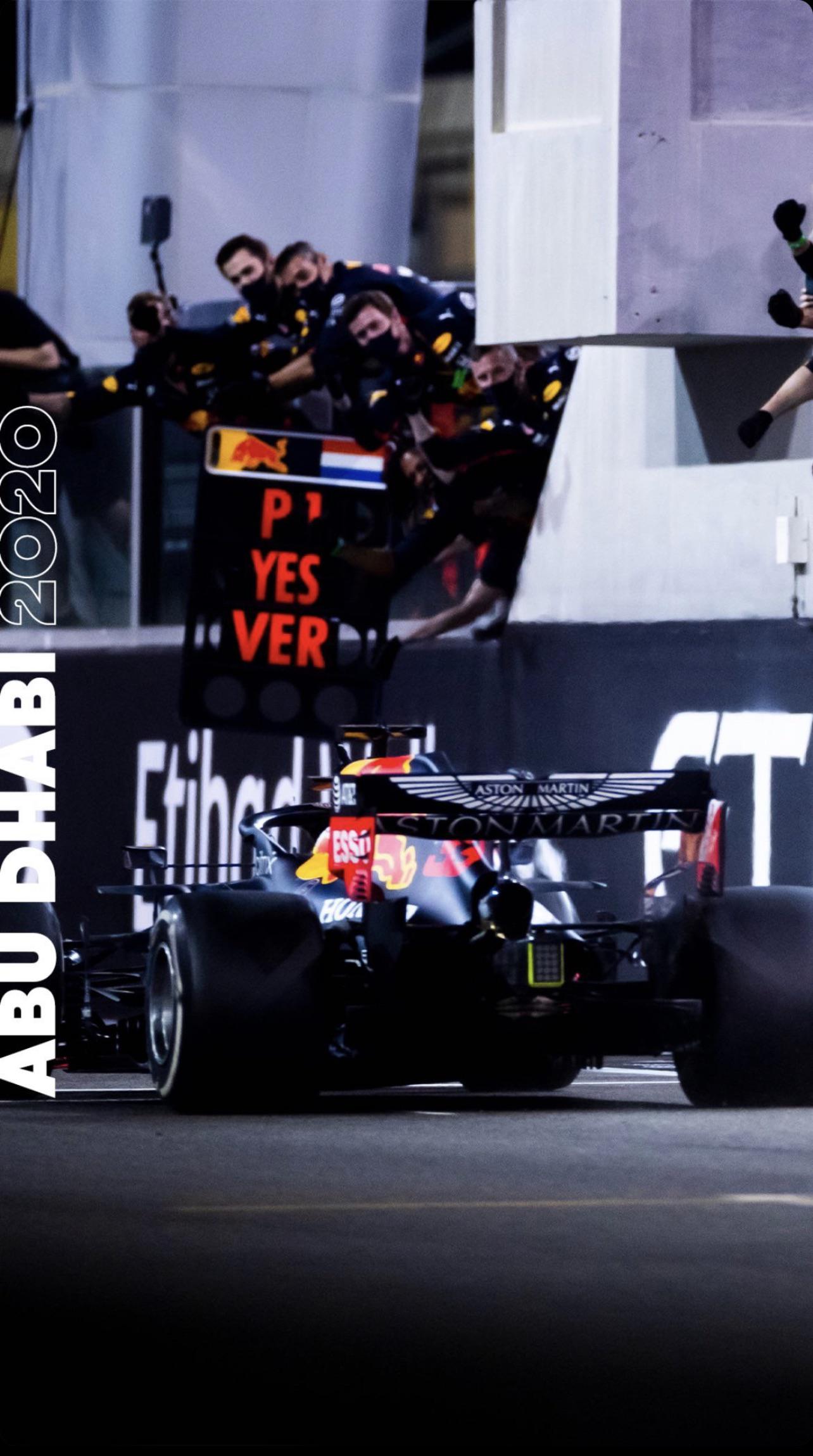 Max Verstappen (Red Bull) Abu Dhabi Victory wallpaper [1284x2281]