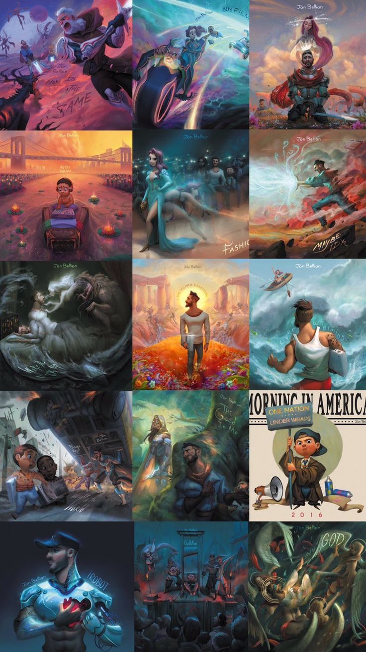 Jon Bellion The cover art for The Human Condition was created by David Ardinaryas Lojaya and Jacob Caljouw. Additionally, Lojaya and Caljouw created artwork for each of the tracks on the album