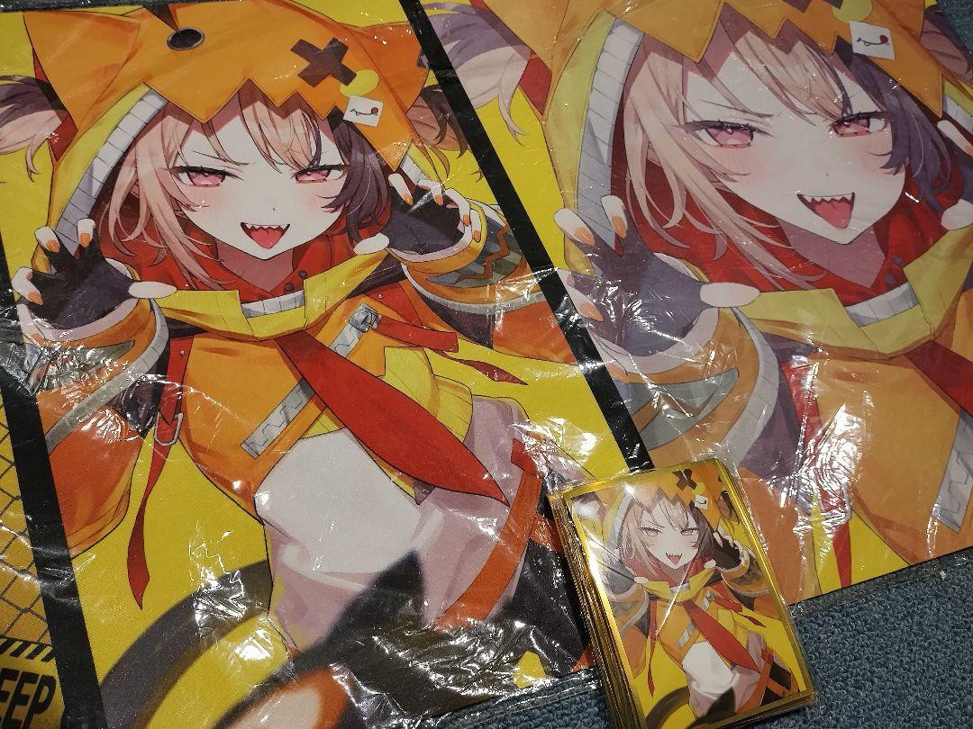 Hololive Gigi Murin Card Sleeve Playmat Desk Mat set Shirotsumegusa New