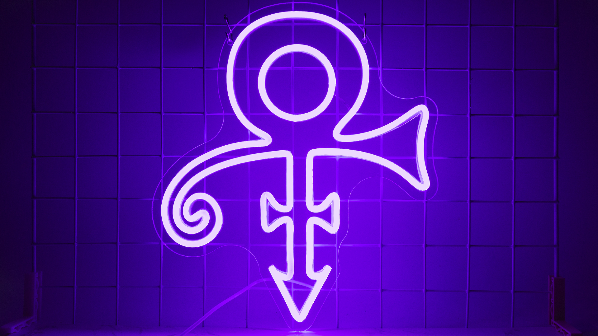 AUGELRE Prince Symbol Neon Sign, Music Singer Neon Signs for Wall Decor, Dimmable Led Signs for Bedroom, Light Up Signs for Dorm Room Music Studio Musician Singer Gifts