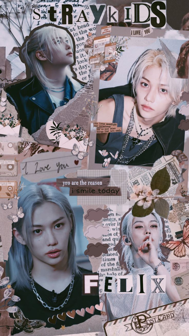 K Pop Stray Kids Felix Wallpaper Lockscreen Brown Vintage Aesthetic