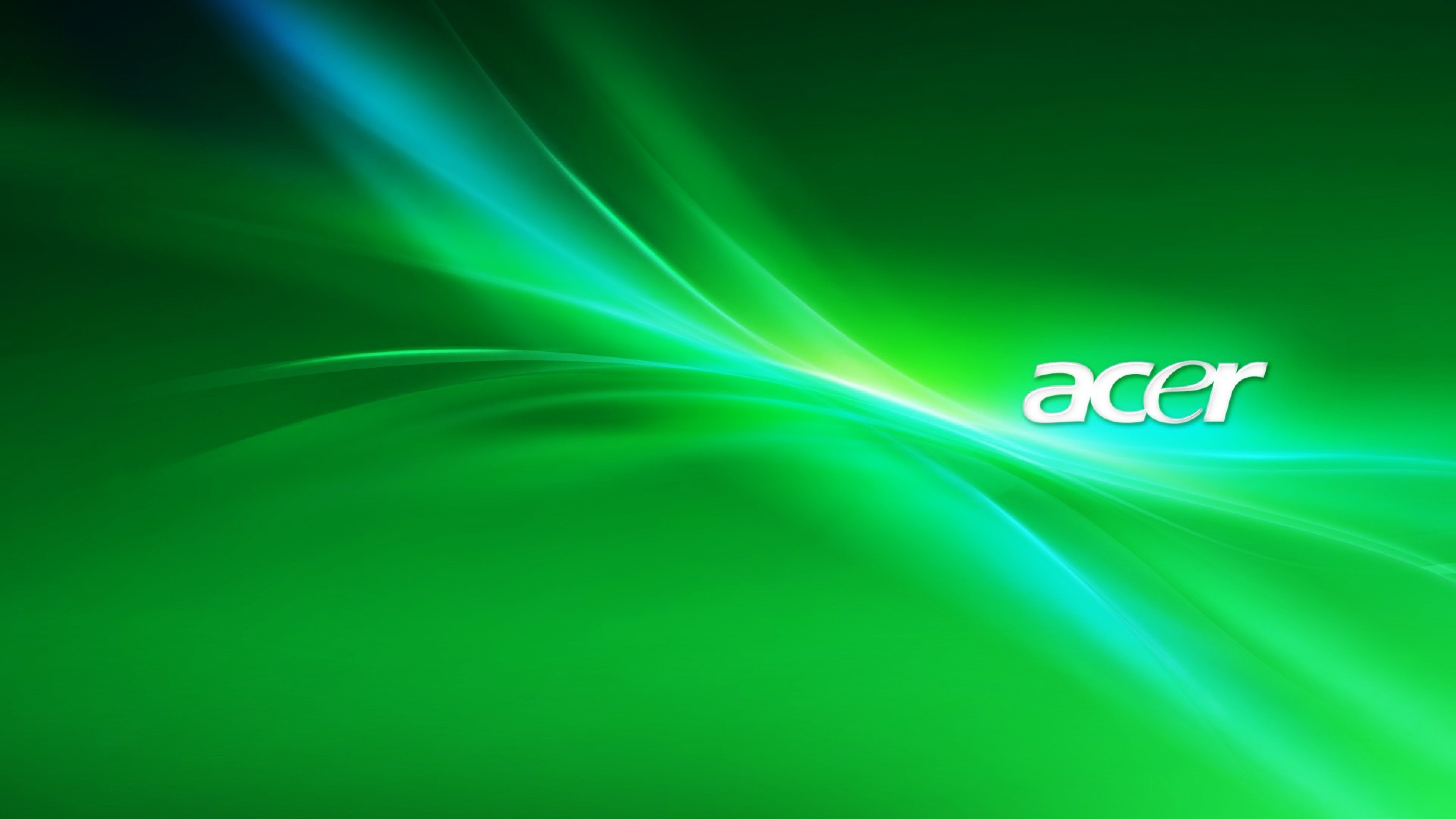 Wallpaper Acer, Windows 10, Green, Light, Graphics, Background Free Image