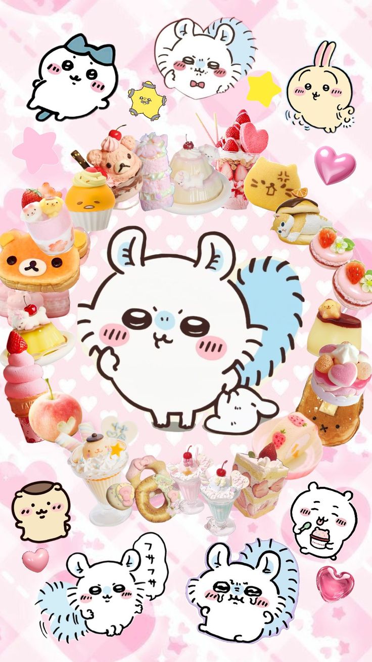 momonga #chiikawa #chiikawawallpaper #wallapaper #pink #cuteaesthetic