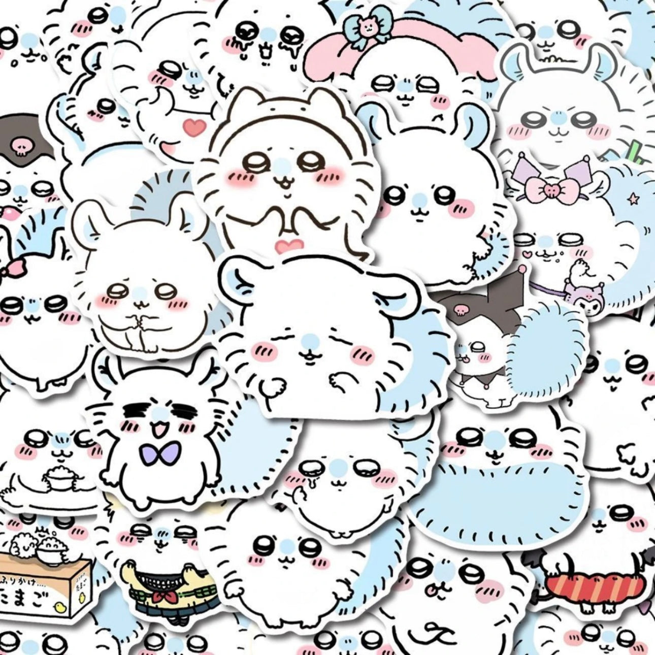 Japanese Cartoon ChiiKawa. Momonga Sticker Set Pieces Phone iPad Schedule Notebook