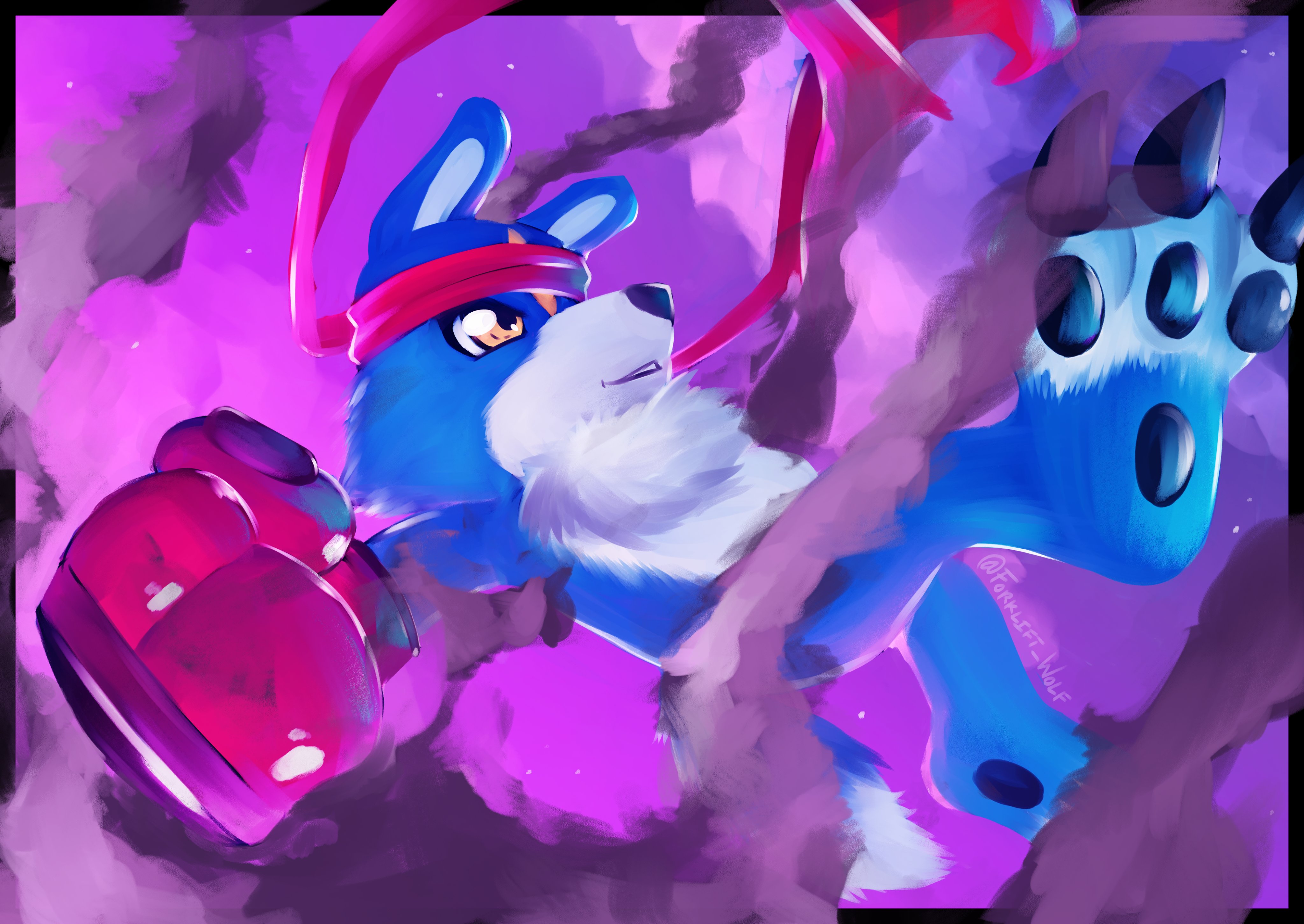 Forky (Speed Paint Arc) digital speed paint using a gouache brush✨ Looking at all the amazing artists that work on the Digimon TCG stuff is such an