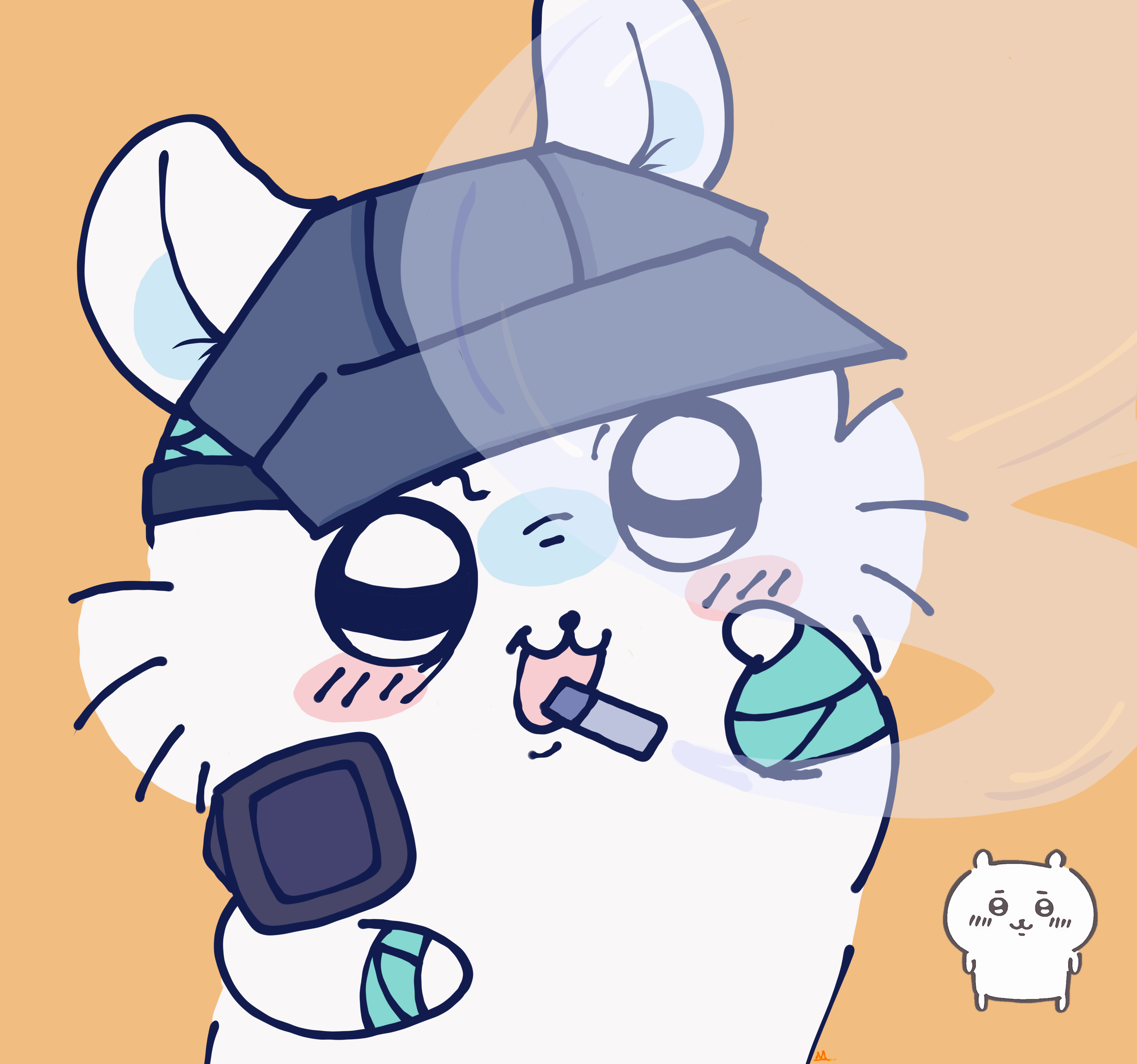 Momonga Deimos (Chiikawa) by M3eple on Newgrounds