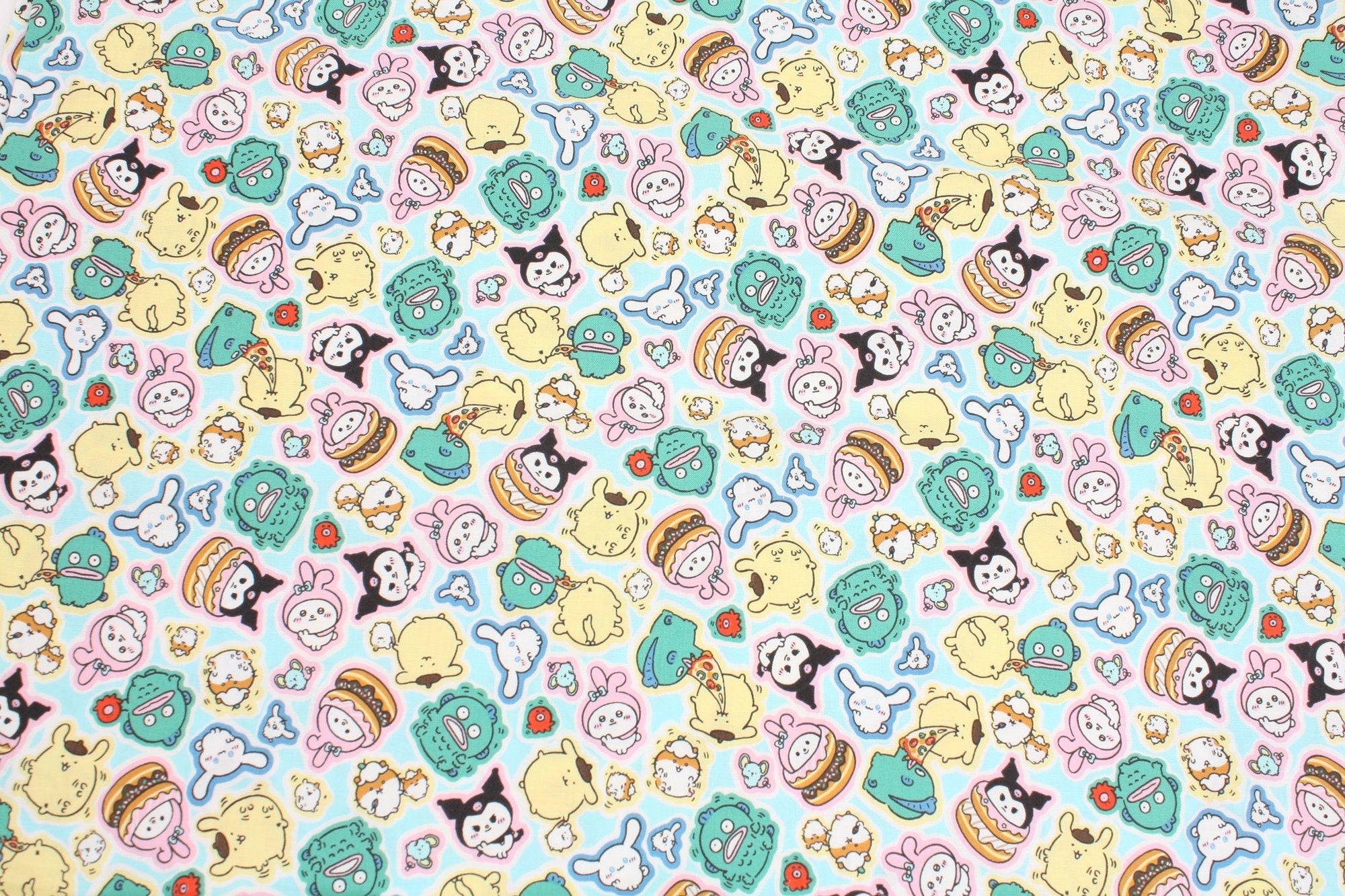 Sanrio x Chiikawa Collaboration Character Fabric printed in Japan