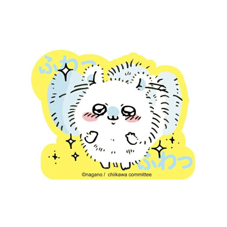 Amazon.co.jp: Small Planet Chiikawa Character Sticker Momonga Fluffy, Toys & Games