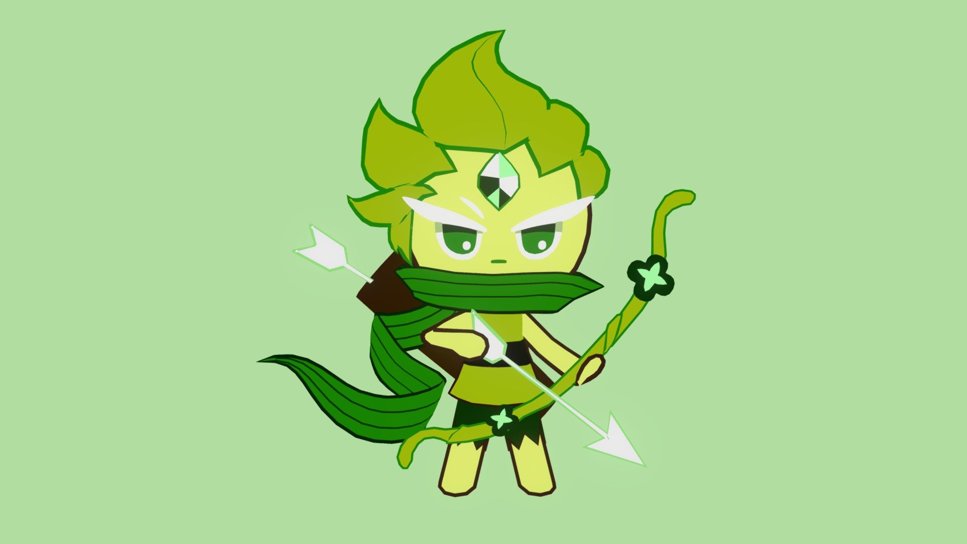 Wind Archer (Cookie Run) Free 3D model by Nini [c265d64]