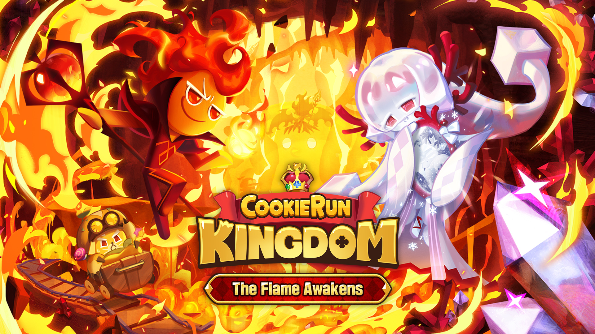 CookieRun: Kingdom Fierce Battle In The Mines Between Two Cookies ⚔️ Agar Agar Cookie With Her Power Stealing Mirror