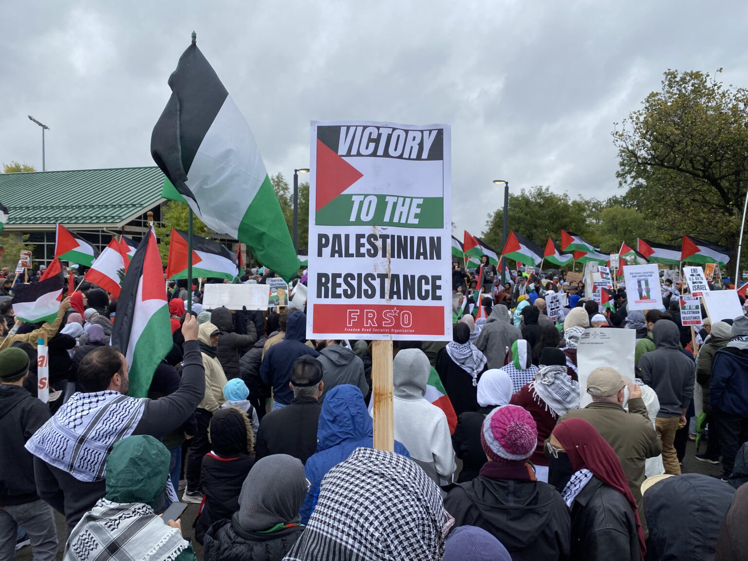 Hundreds Rally In Dearborn To Support A 'free Palestine' Amid Israel Gaza War • Michigan Advance