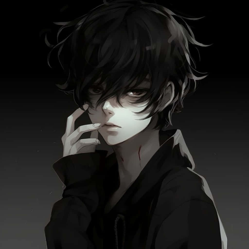 Download Dark Grunge Anime Boy Profile Wallpaper