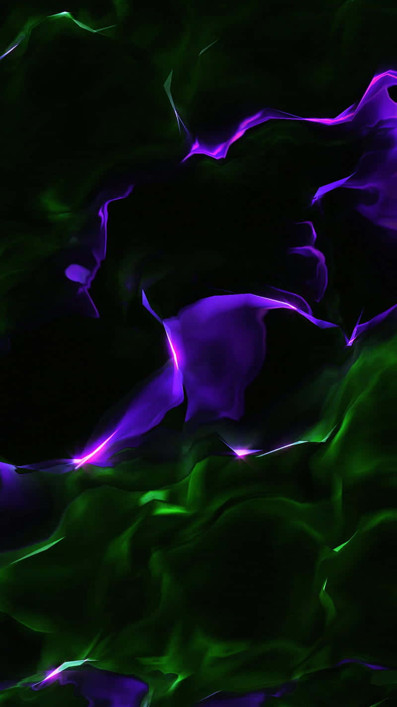 Download Vibrant colors come alive in this Neon Green and Purple wallpaper Wallpaper