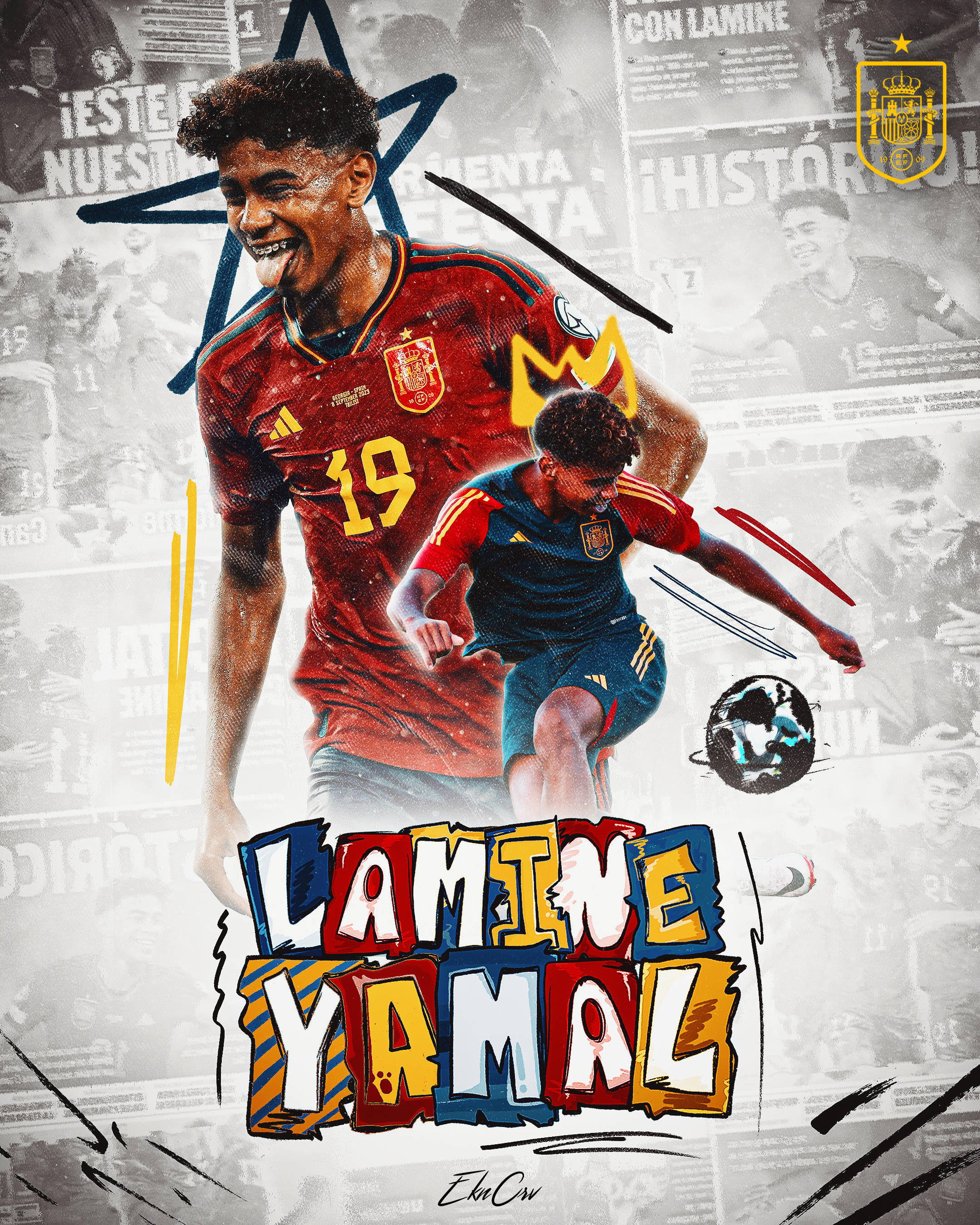 Lamine Yamal Artwork