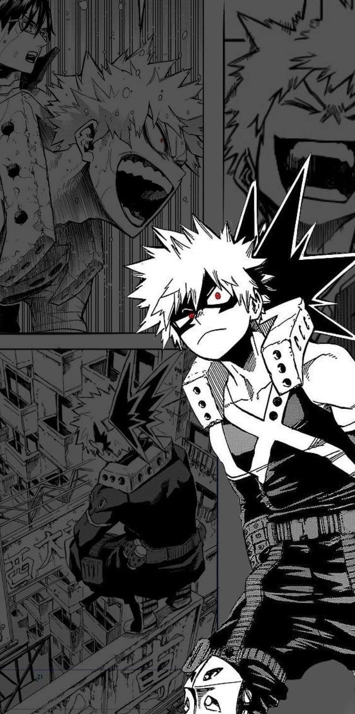 Bakugo Manga panel Wallpaper