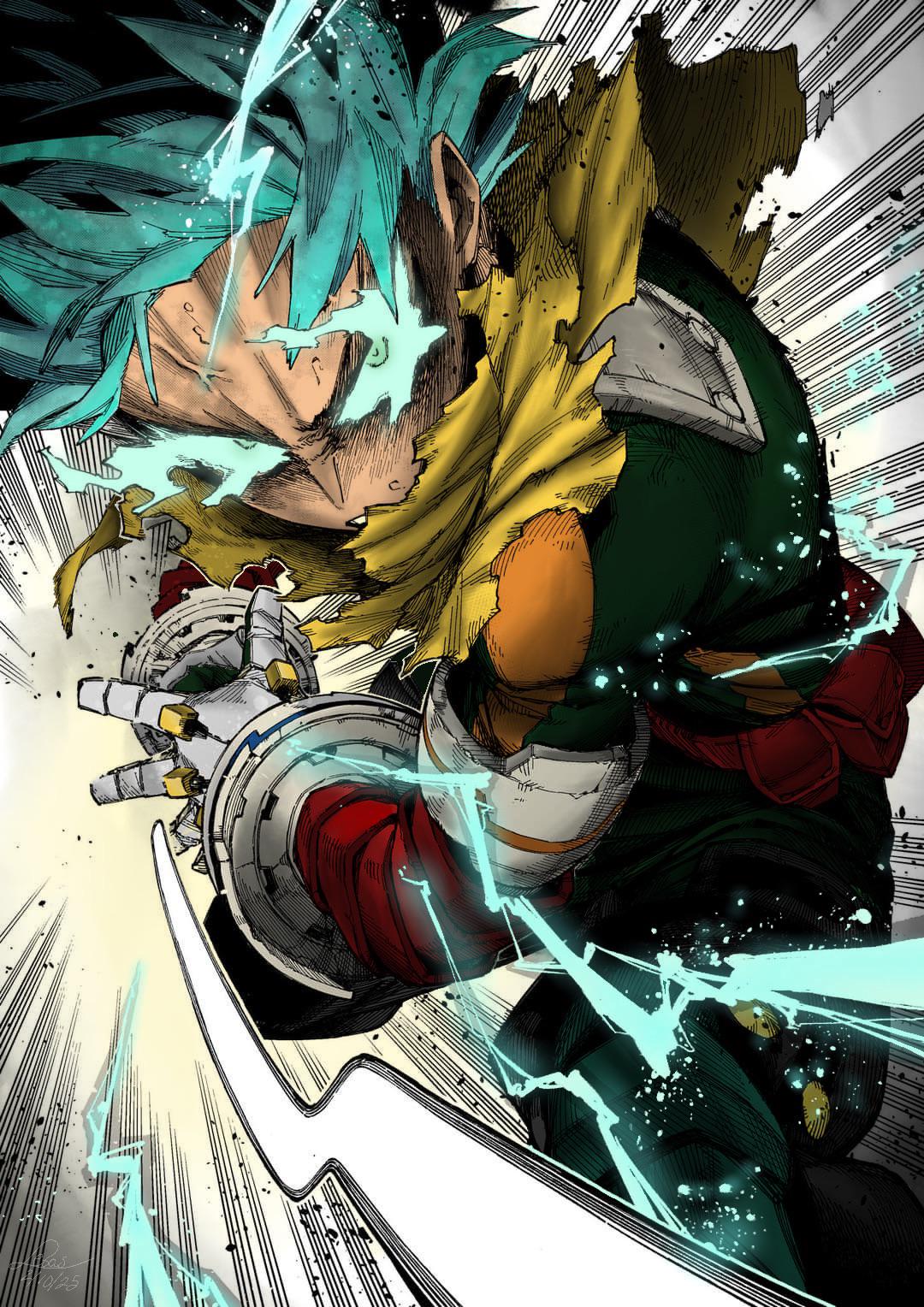 Colored this manga panel what yall think?