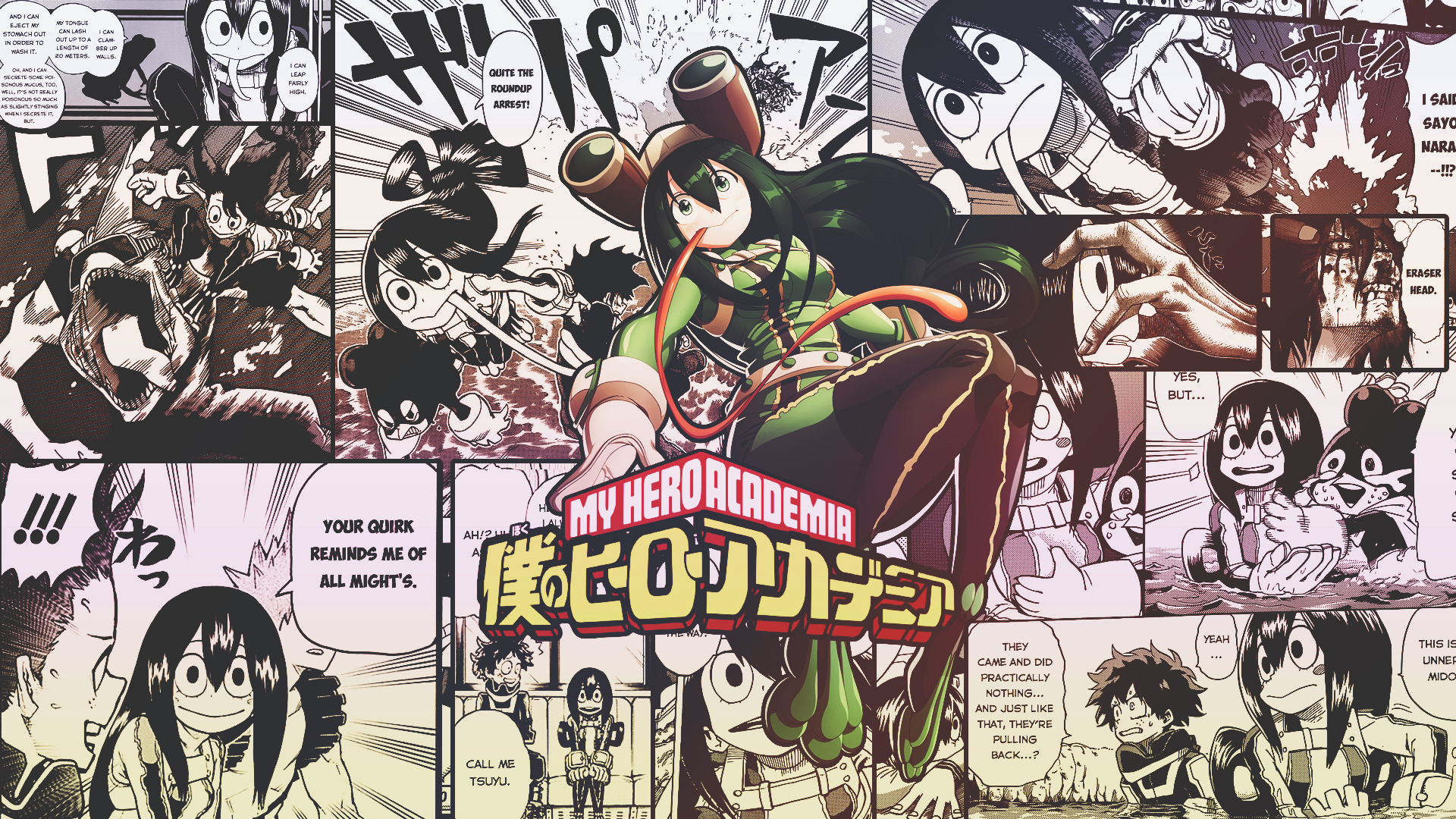 Tsuyu Asui HD Wallpaper from My Hero Academia