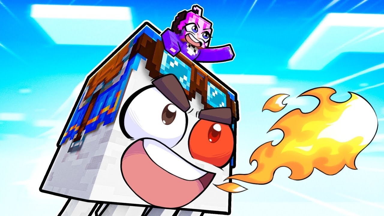 Playing Minecraft as a PROTECTIVE Happy Ghast!