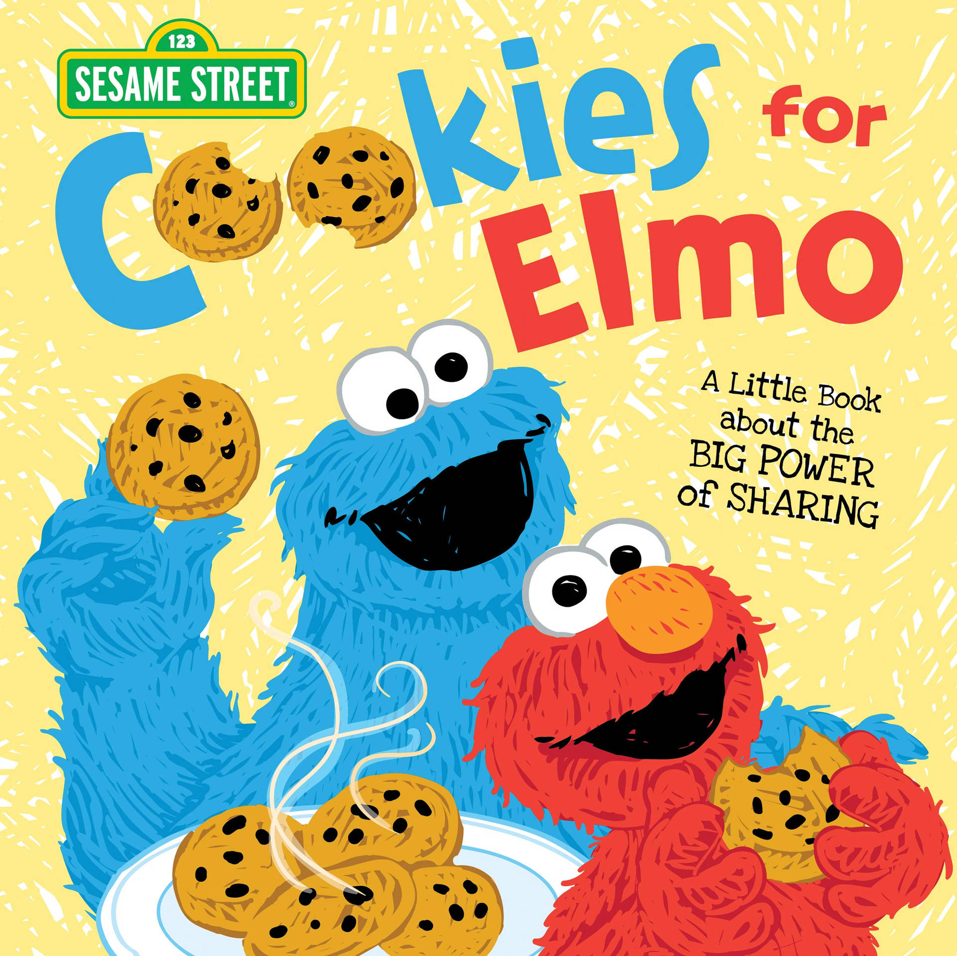 Download Cookies For Elmo Comic Poster Wallpaper