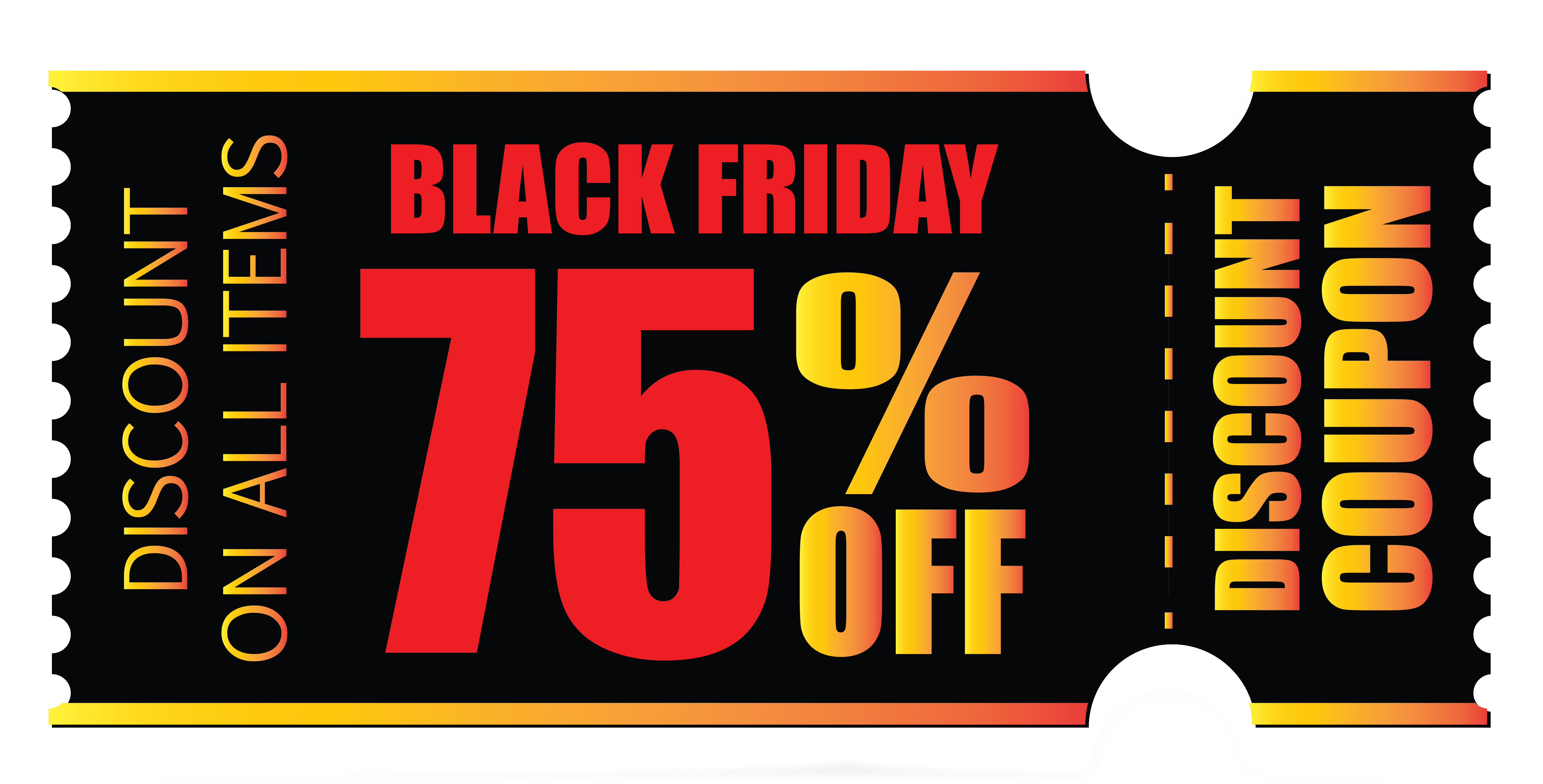 Black Friday Coupon PNG Clipart Image​-Quality Free Image and Transparent PNG Clipart