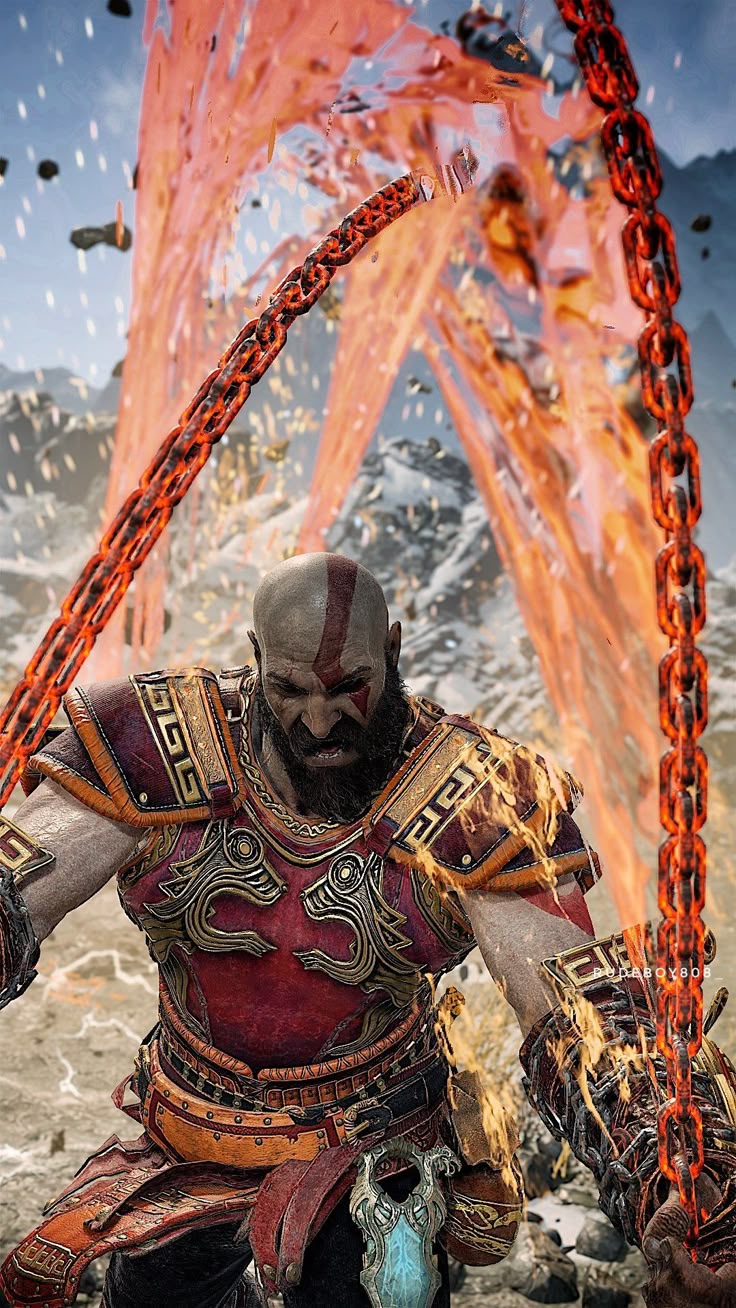 Blades of Chaos God of War HD background wallpaper
