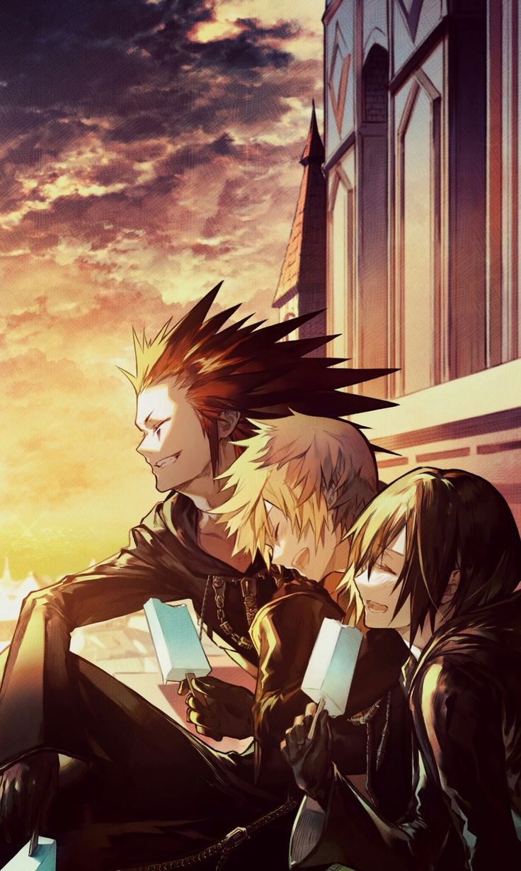 Kingdom Hearts 358 2 Days By 野崎つばた. Kingdom Hearts Fanart, Xion Kingdom Hearts, Axel Kingdom H. Arte De Videojuegos, Fondo De Pantalla De Kingdom Hearts, Dibujos