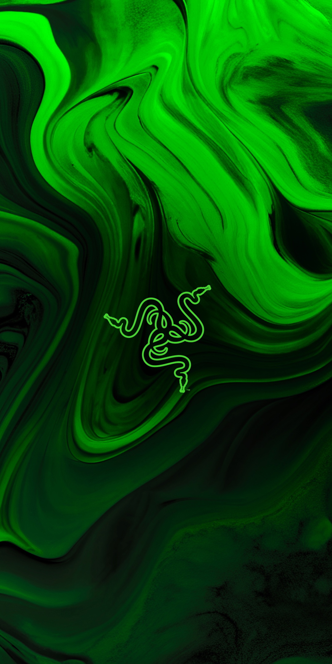 Razer Wallpaper 4K, Green abstract, Green background