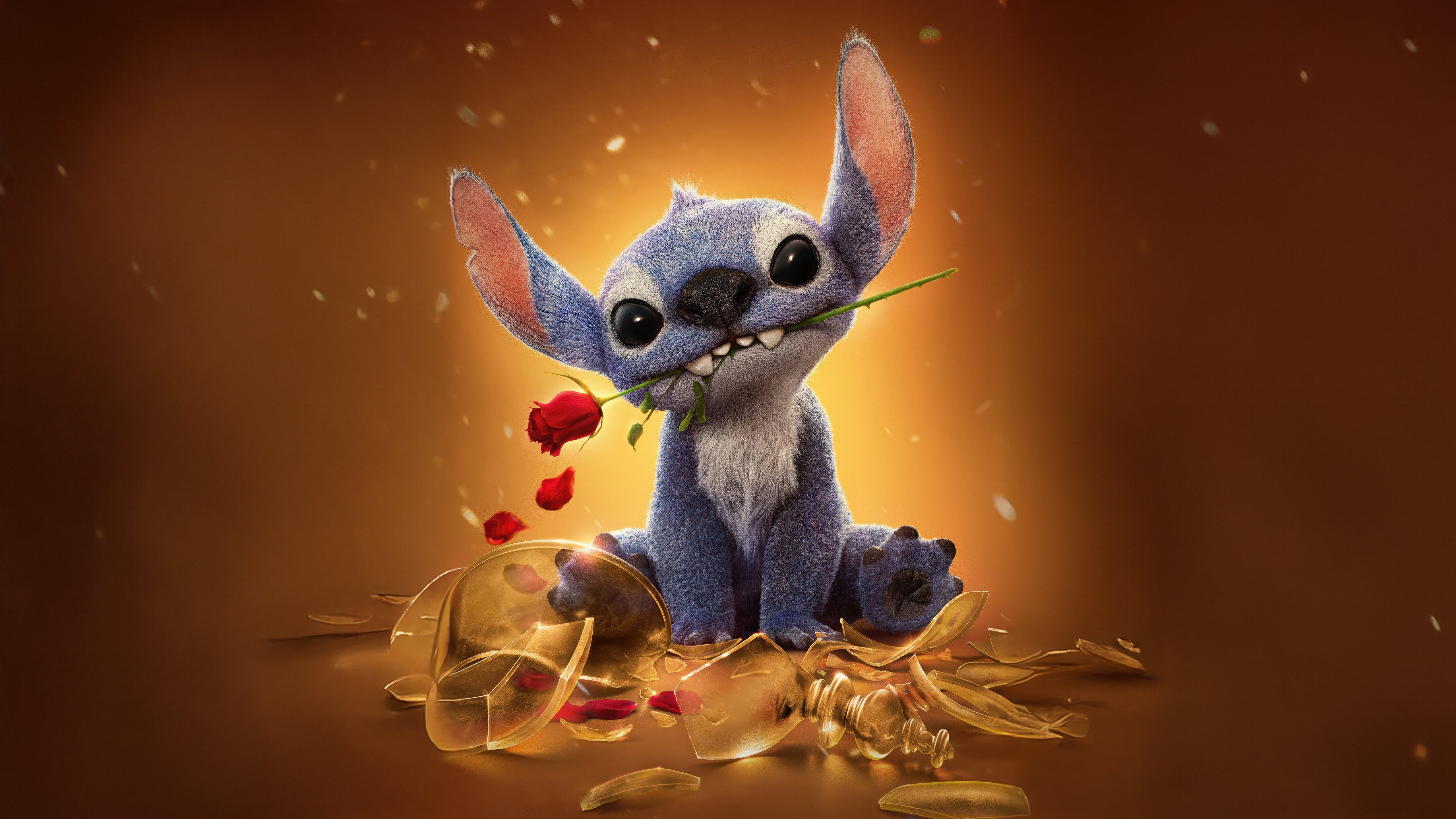 Lilo & Stitch Cute Stitch 4K Ultra HD Wallpaper