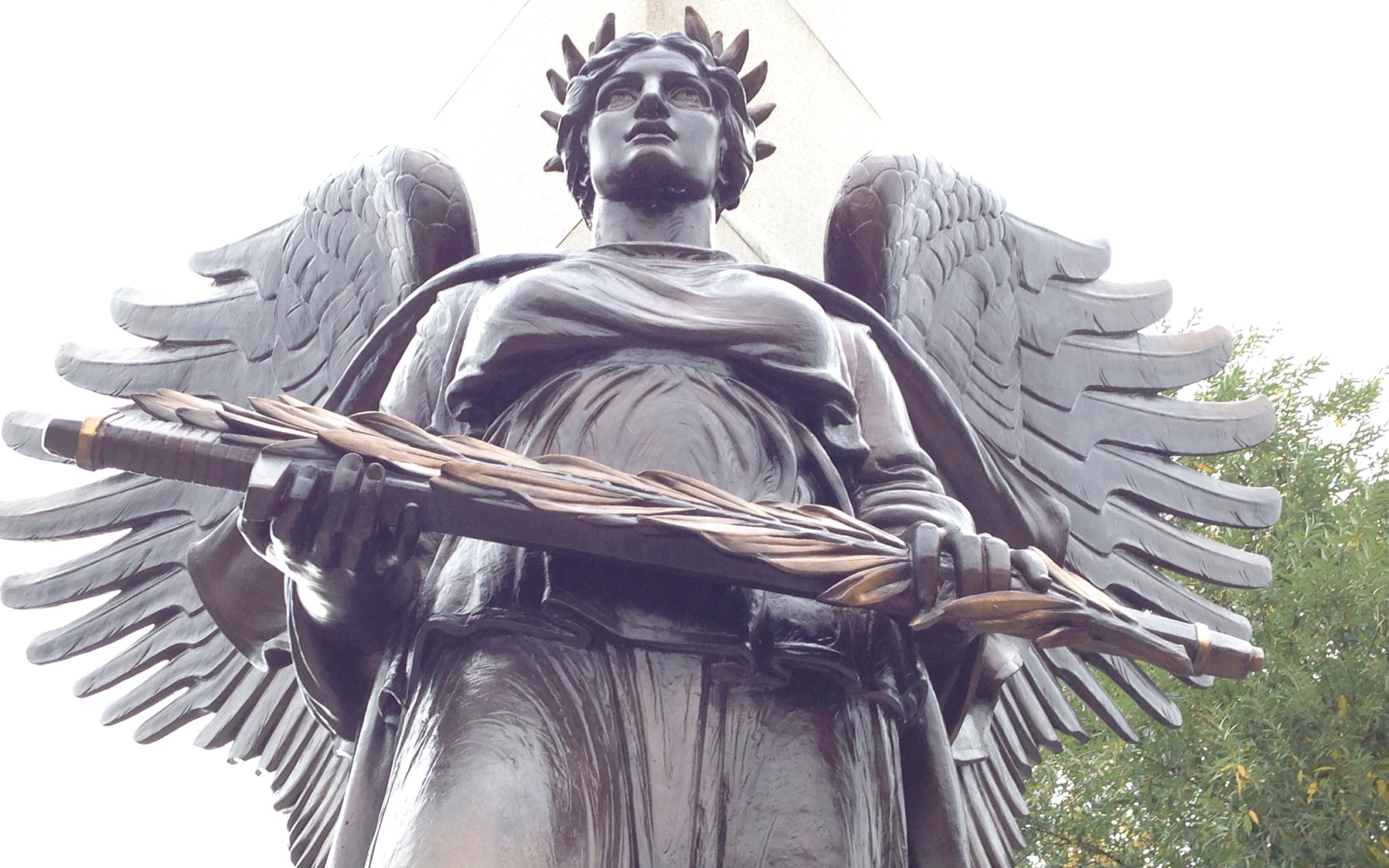 Download Statue Angel Man Made Angel Statue HD Wallpaper