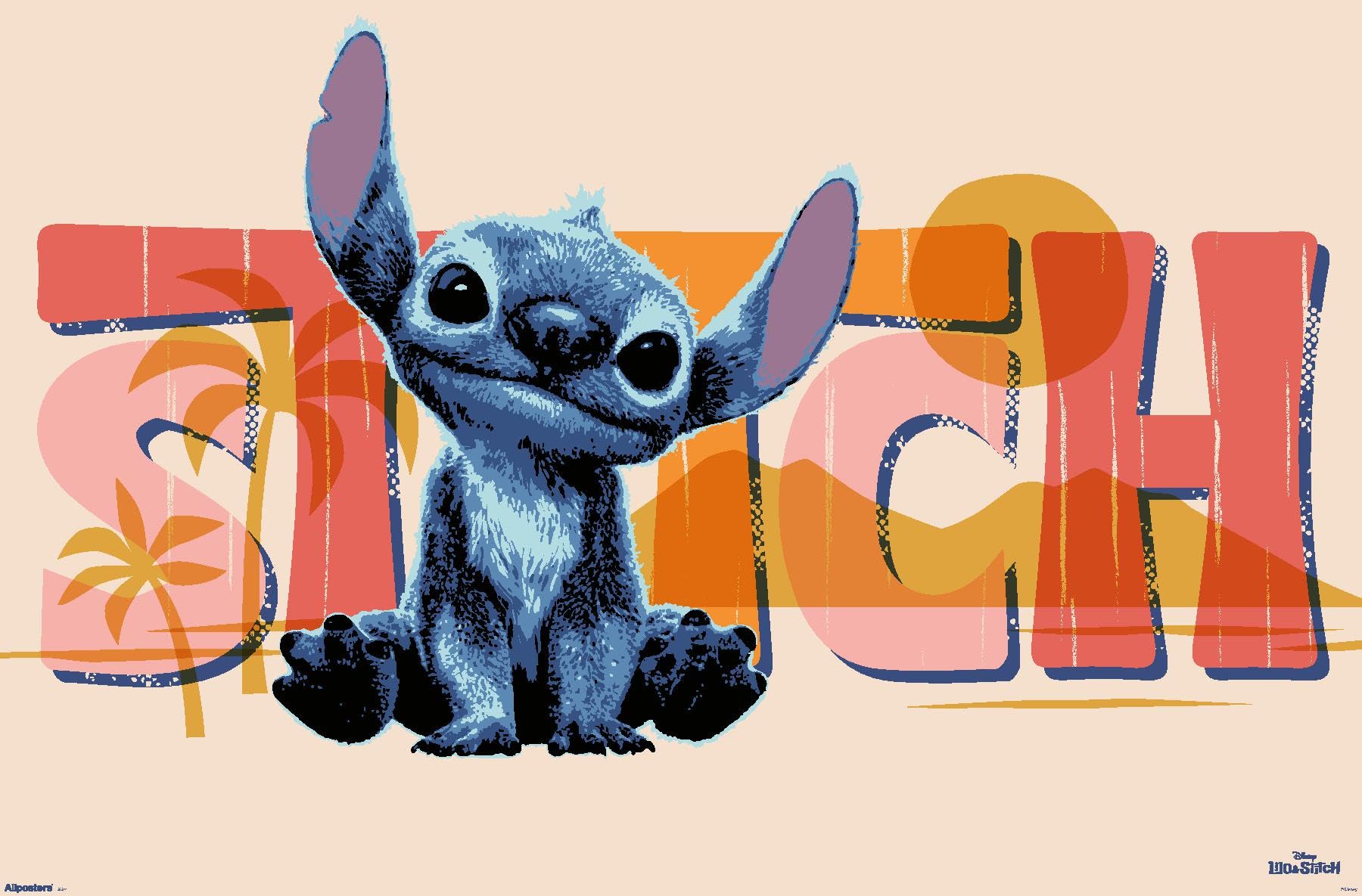 Trends International Disney Lilo & Stitch Wall Poster, 34L x 22.4W, Unframed Version: Posters & Prints