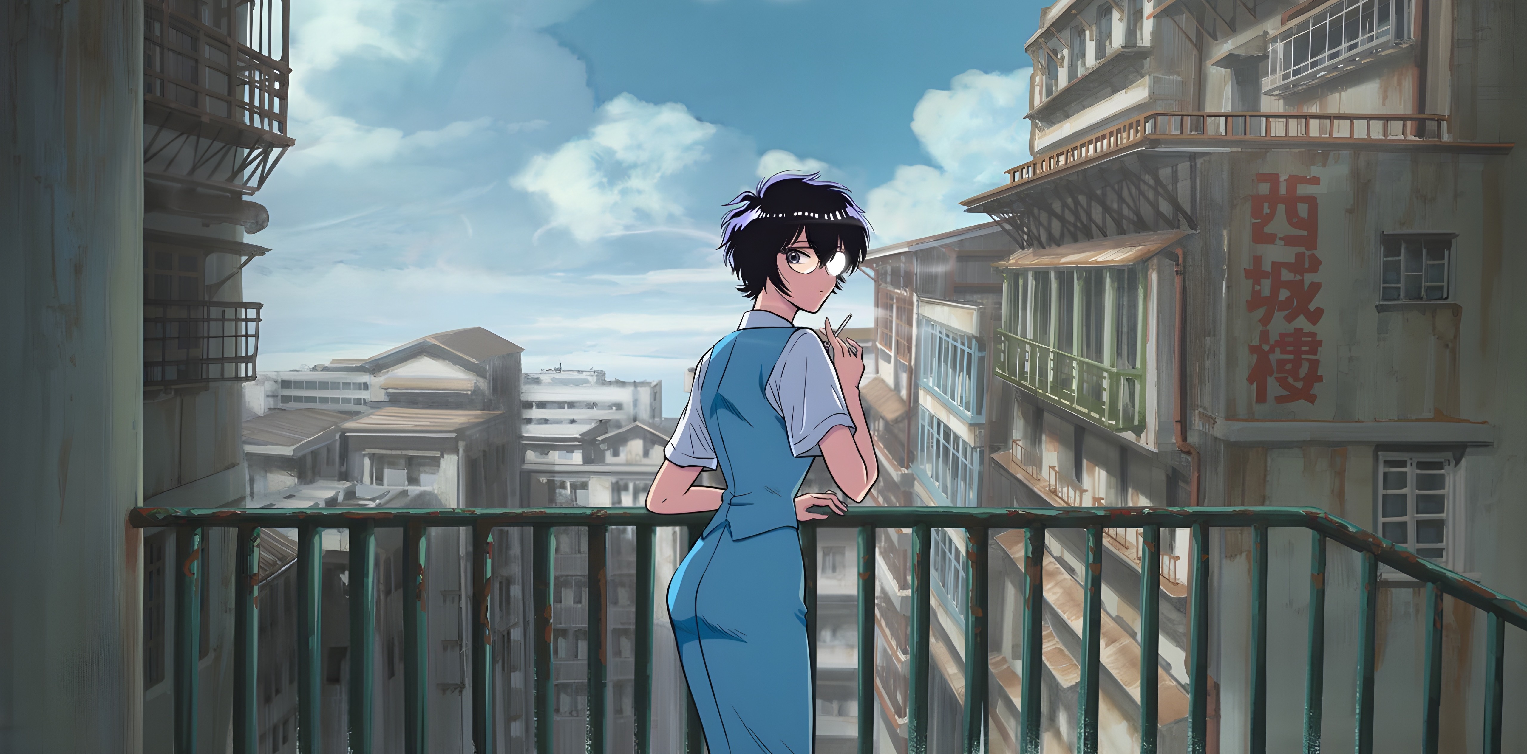 Download Anime KOWLOON GENERIC ROMANCE Reiko Kujirai 4k Ultra HD Wallpaper