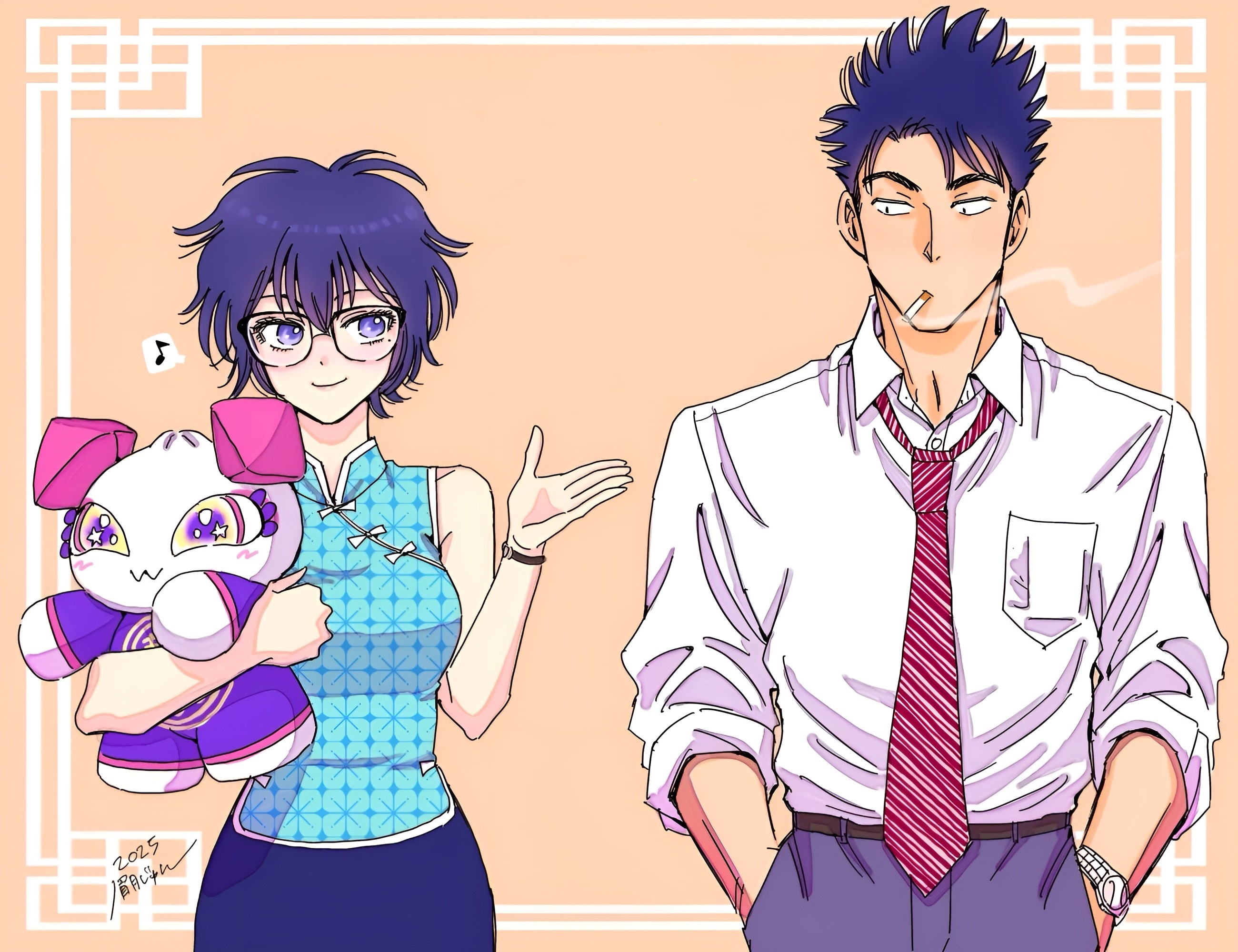 Download Anime KOWLOON GENERIC ROMANCE Reiko Kujirai Hajime Kudou HD Wallpaper