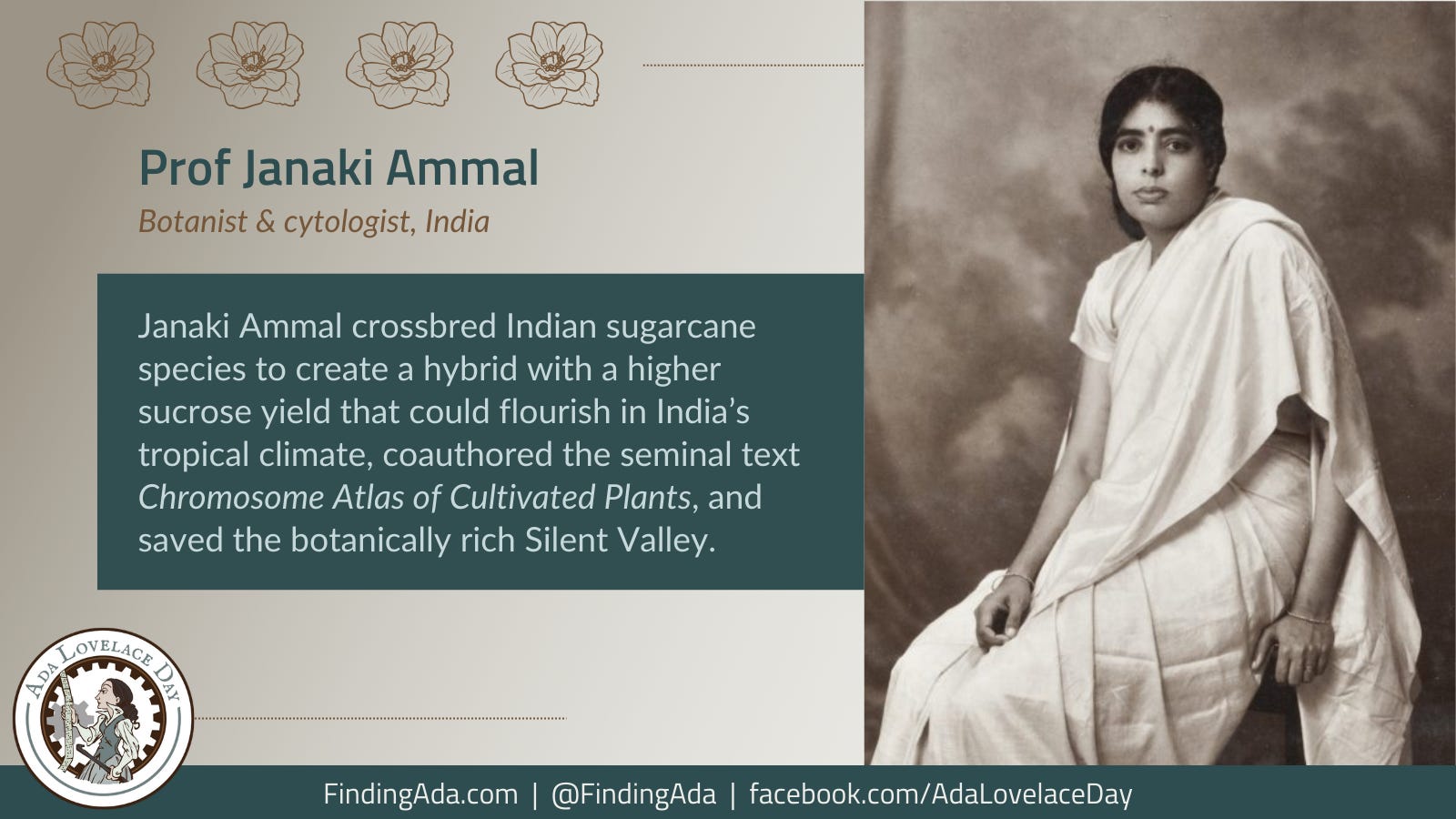 Prof Janaki Ammal, Botanist and cytologist