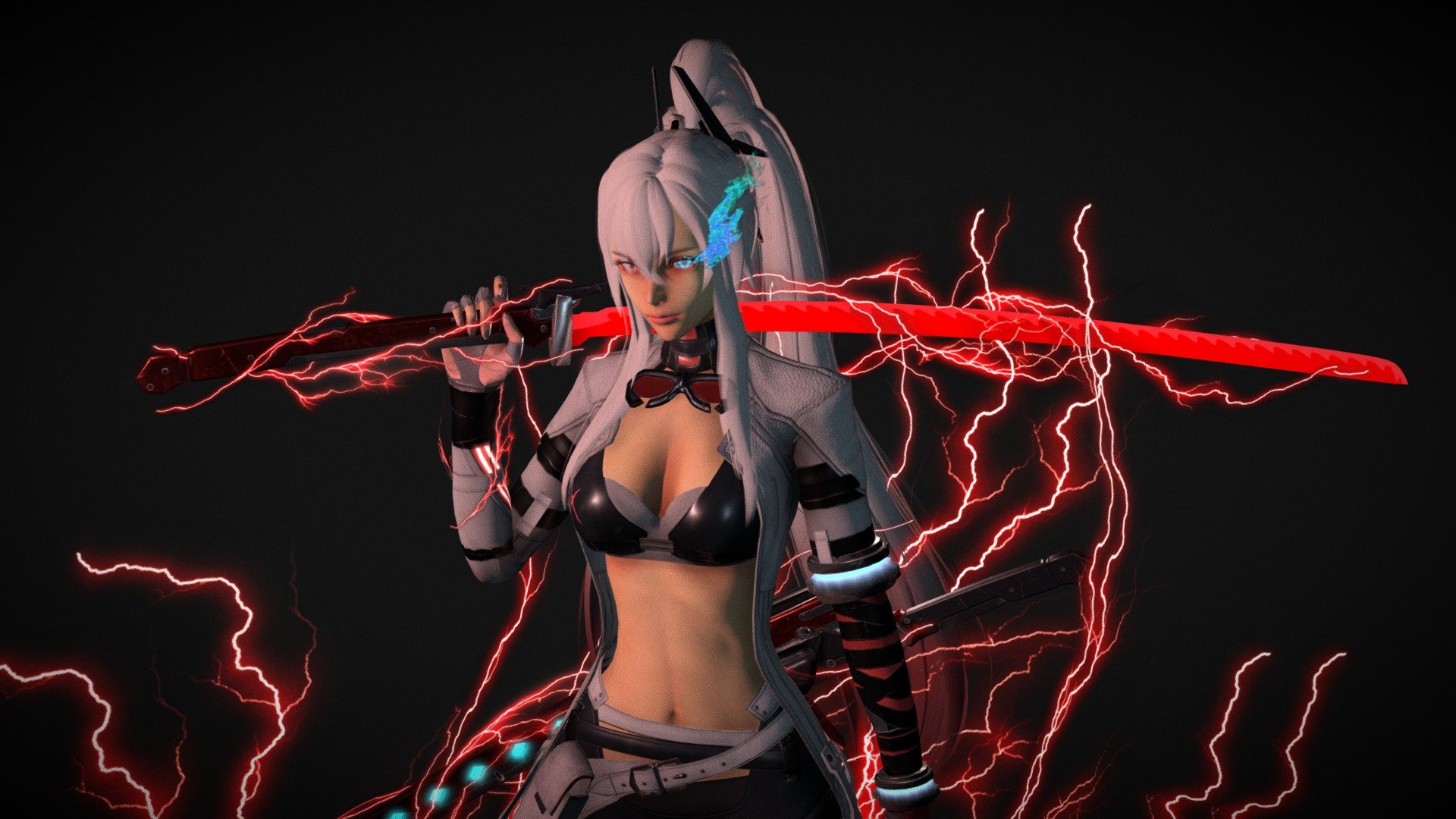 Katana Girl Crimson Weave PGR model by Dtuan [3b4a72c]