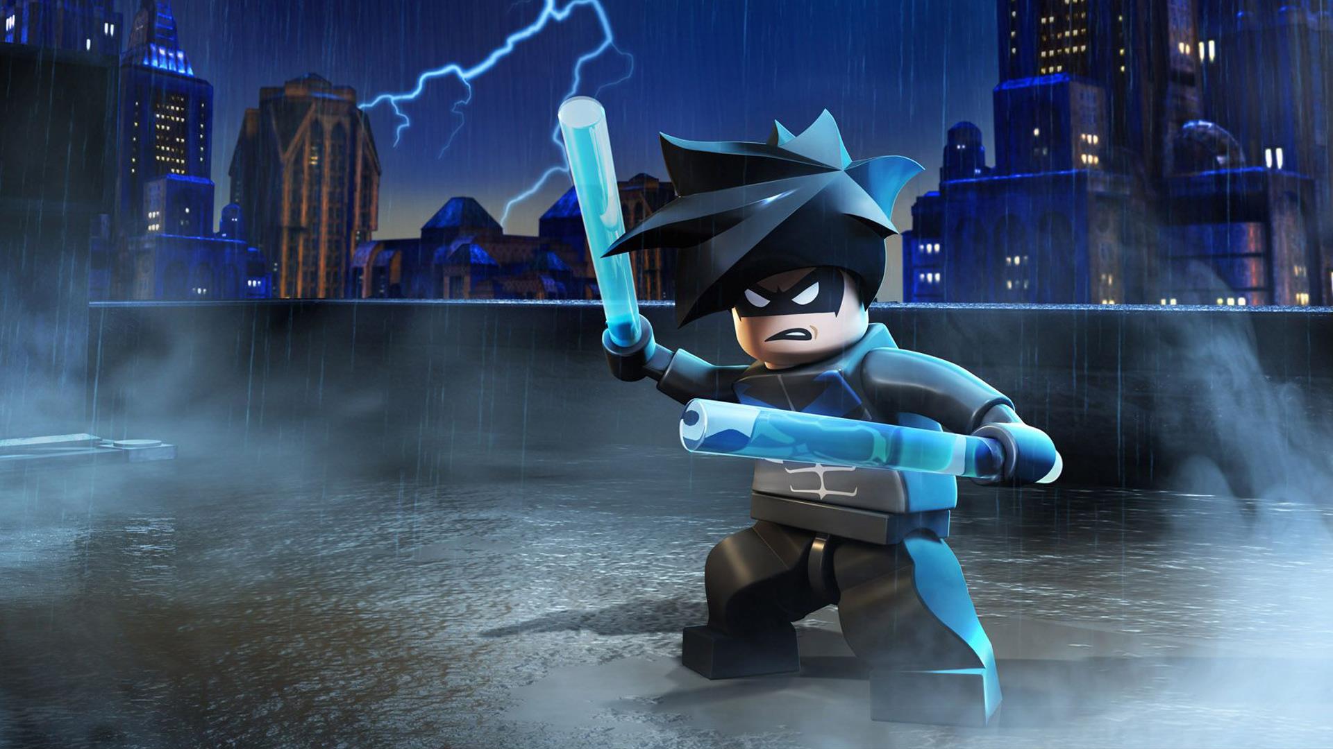 Phone wallpaper: Lego Batman 2: Dc Super Heroes, Lego, Nightwing, Video Game 260859