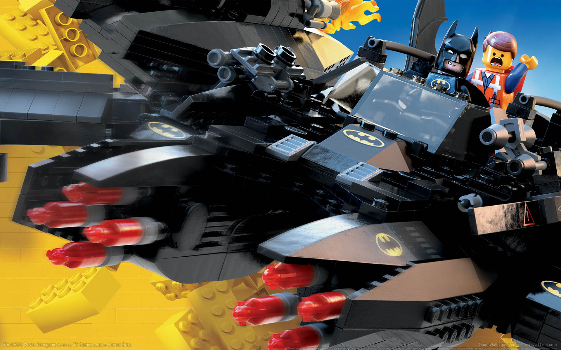 Wallpaper toys, Batman, LEGO, designer, Batman, figures, game wallpaper, The LEGO Movie Videogame for mobile and desktop, section игры, resolution 1920x1200