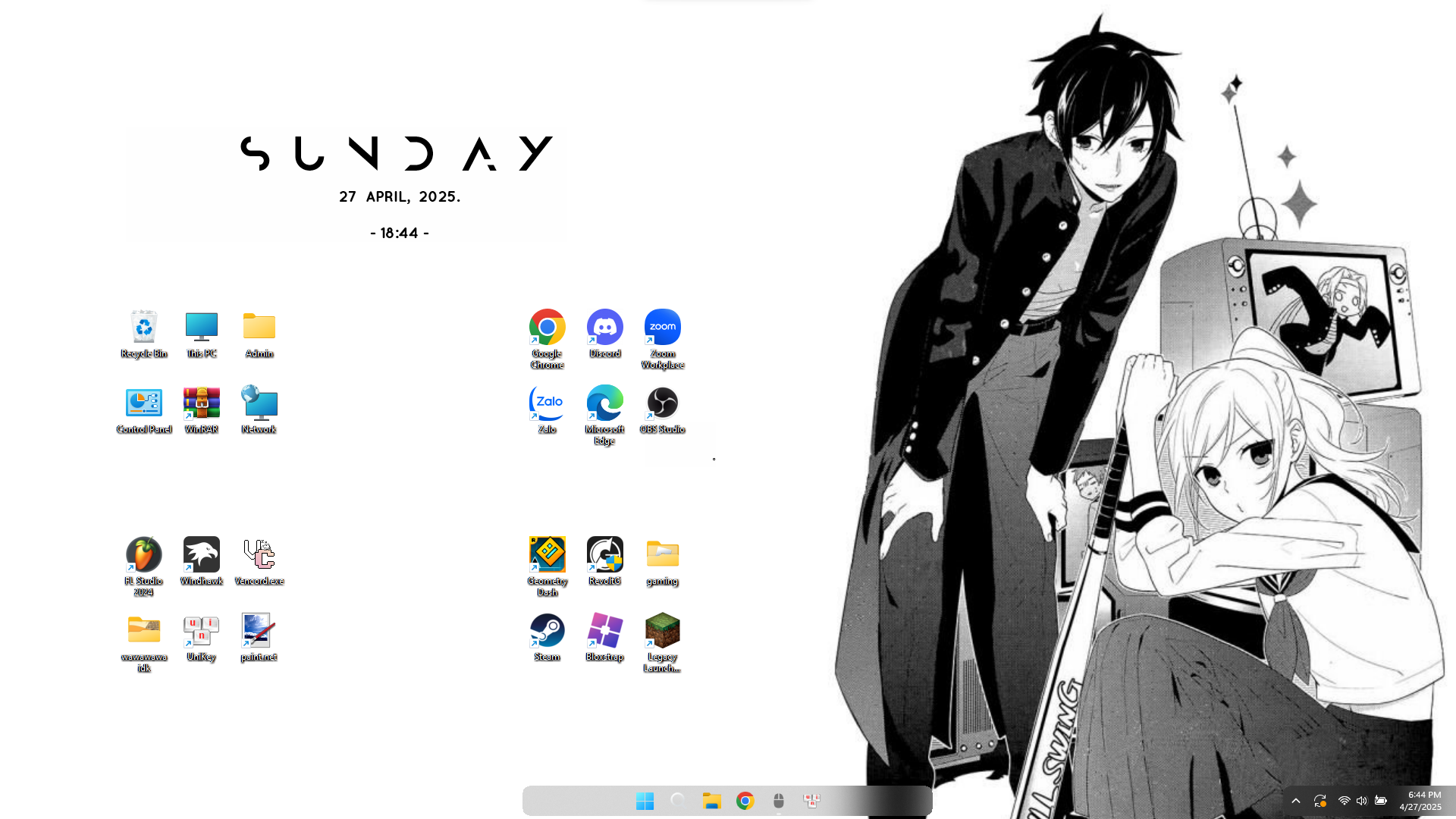 Desktop wallpaper material (with example)