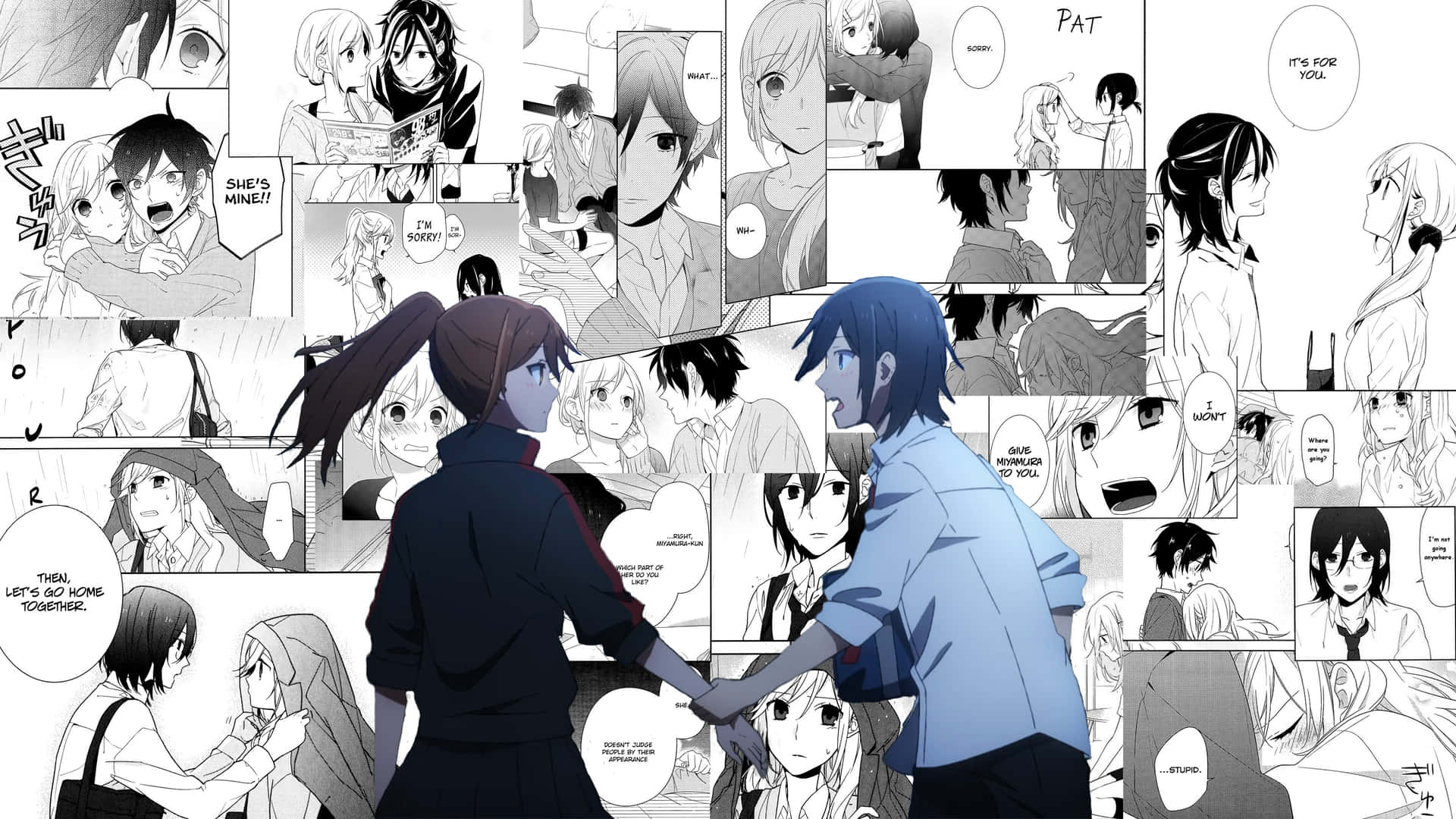 Download Hori and Miyamura at an amusement park