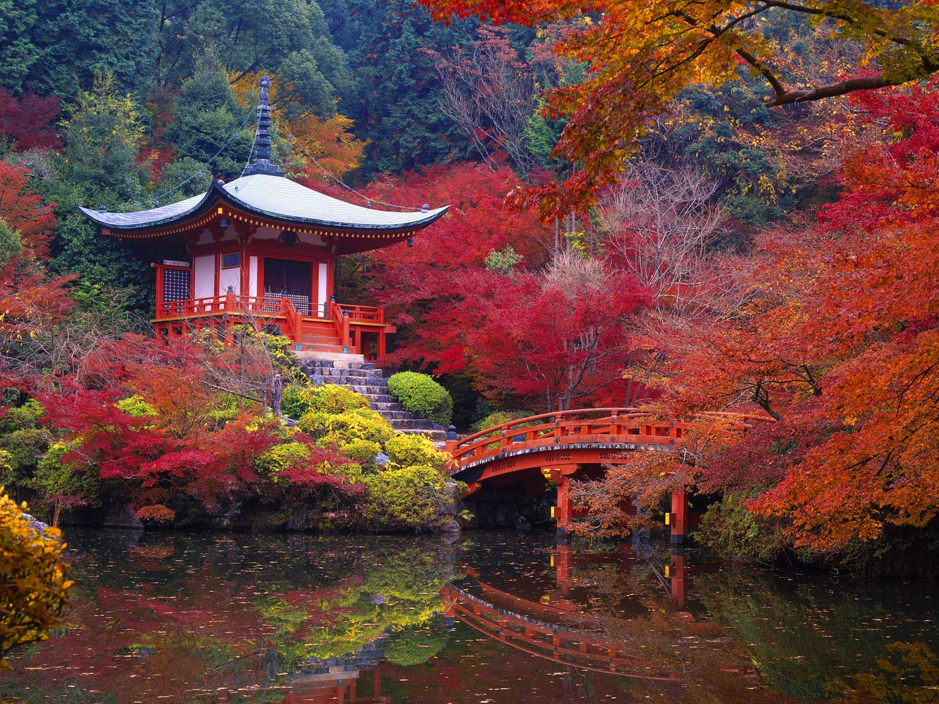 Daigo ji Temple in Autumn Kyoto Japan Wallpaper​-Quality Free Image and Transparent PNG Clipart