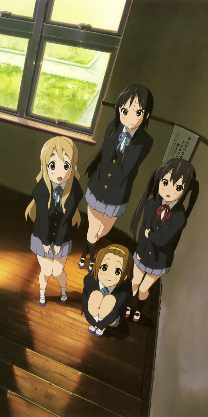 Phone wallpaper: Anime, K On!, Ritsu Tainaka, Tsumugi Kotobuki, Azusa Nakano, Mio Akiyama 1344069