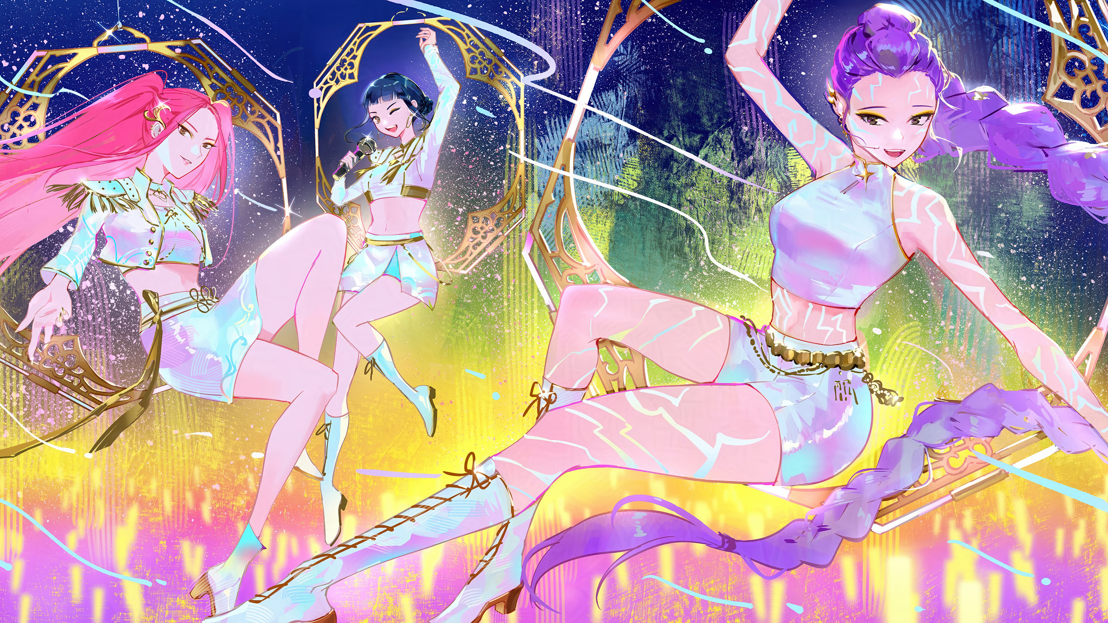 KPop Demon Hunters: Vibrant 4K Ultra HD Anime Wallpaper Blast