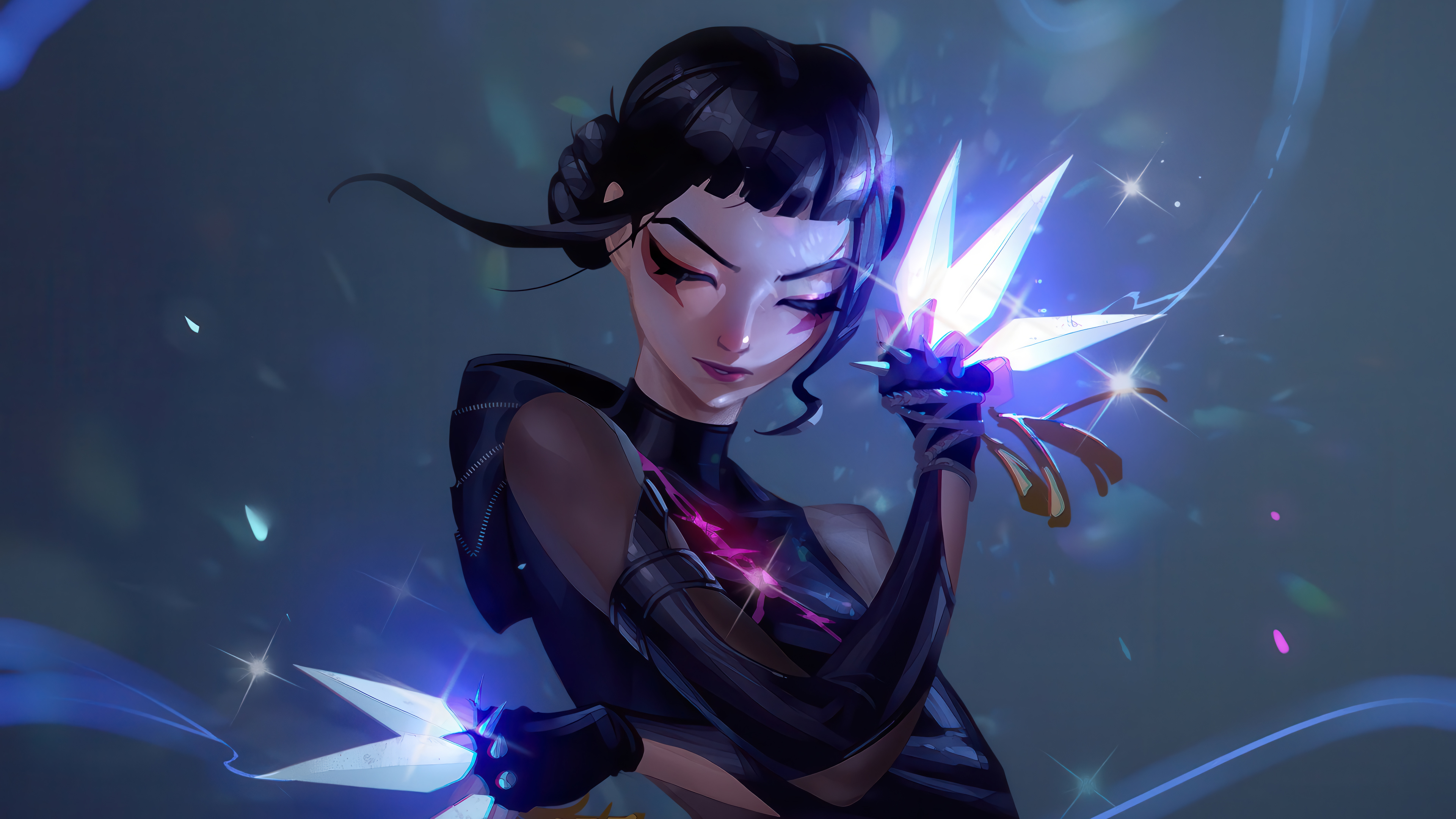 Zoey KPop Demon Hunters HUNTR X 4K Wallpaper HD PC