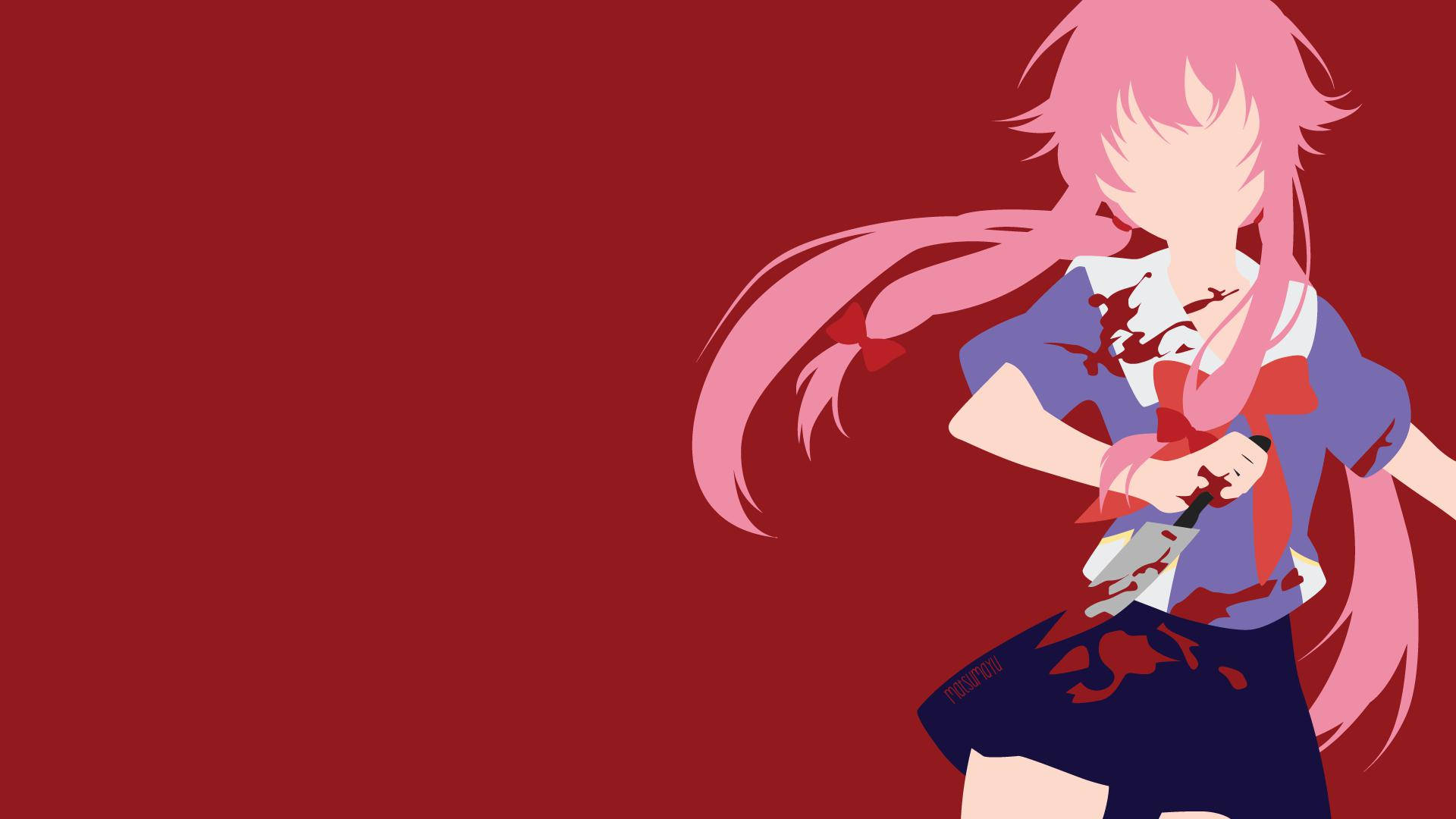 Download Yuno Gasai Vector Art Wallpaper