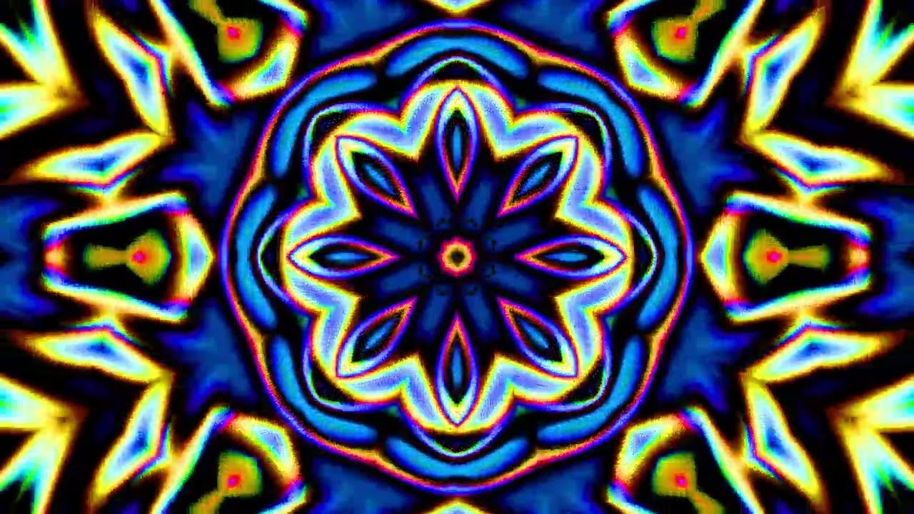 Psychedelic Transcendence 4K Kaleidoscope Motion Background Trippy Screensaver