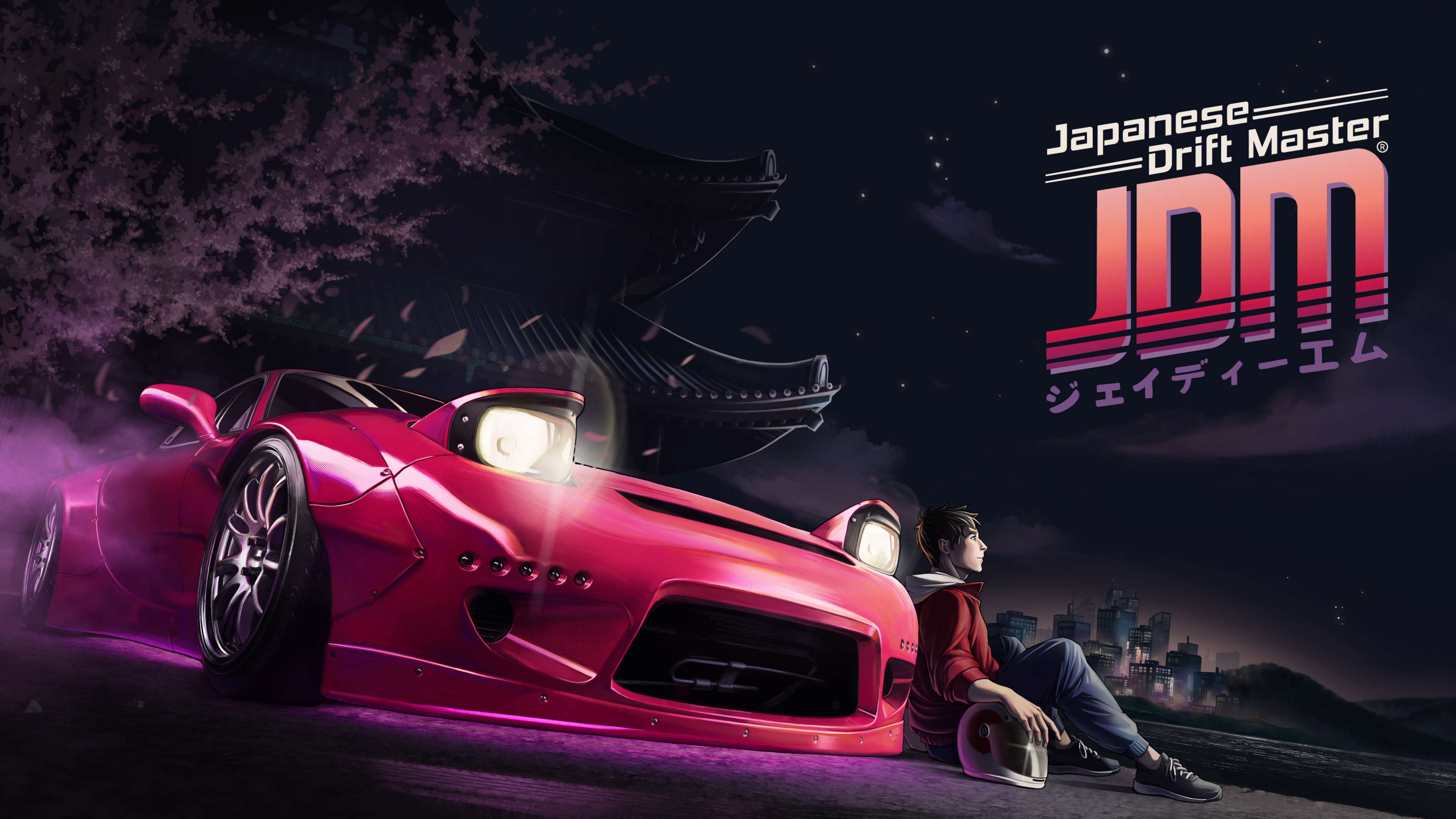JDM: Japanese Drift Master Wallpaper 4K, Key Art, Video Game