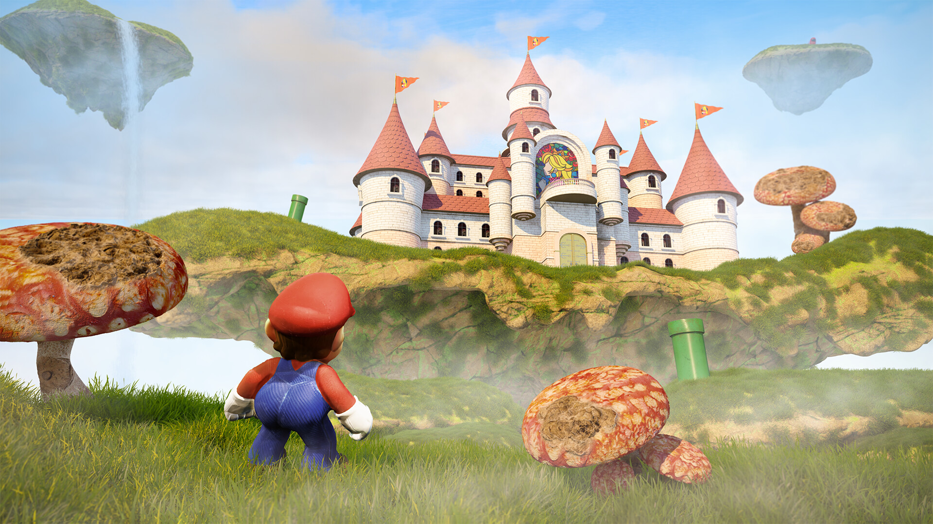 Super Mario Bros. Semi Realistic Game Environment