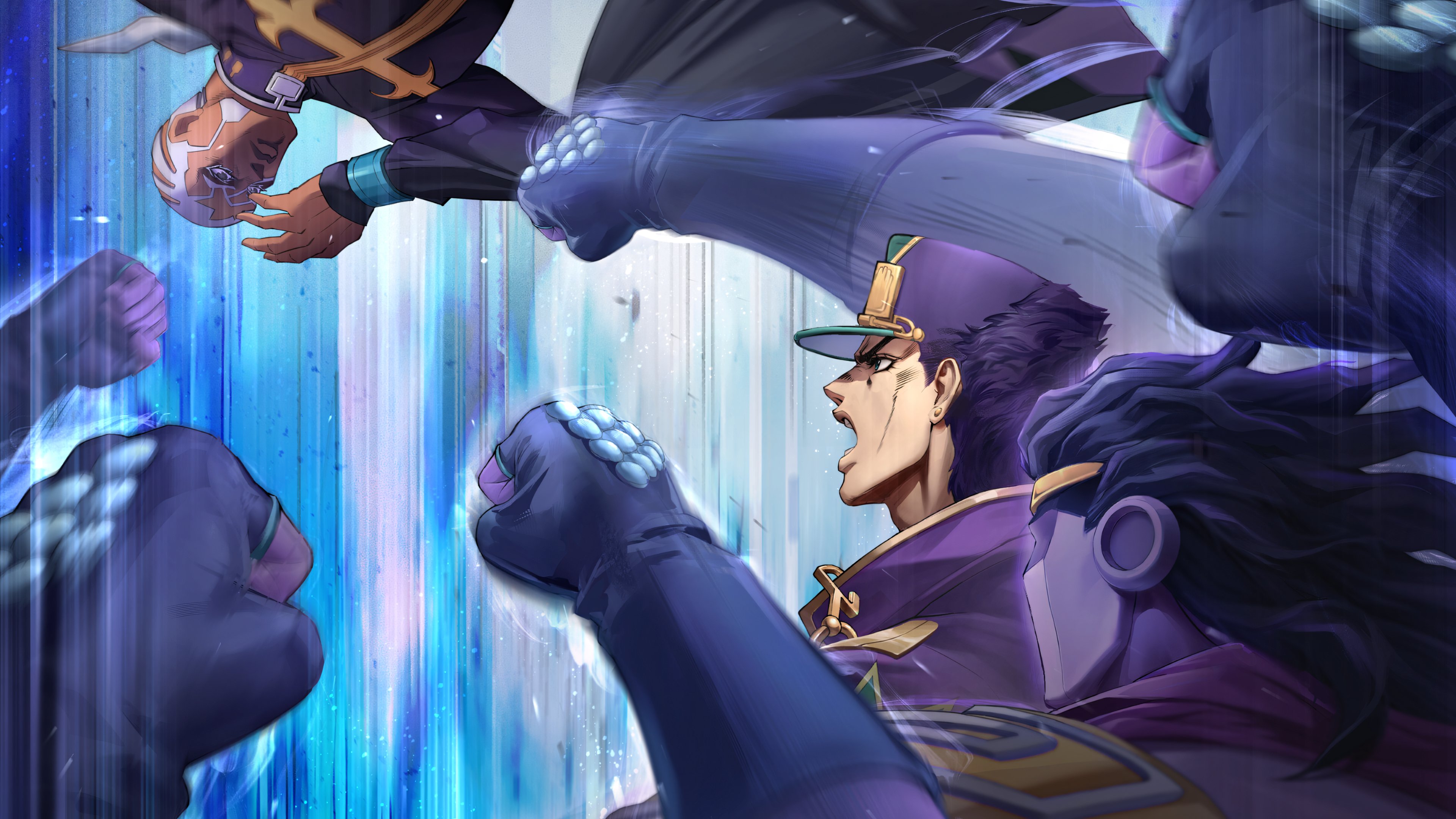 Minedor few 4K wallpaper from the JoJo's Bizarre Adventure: Stone Ocean X Path to Nowhere game collaboration. They're all artworks based on shots from the anime adaptation. You can