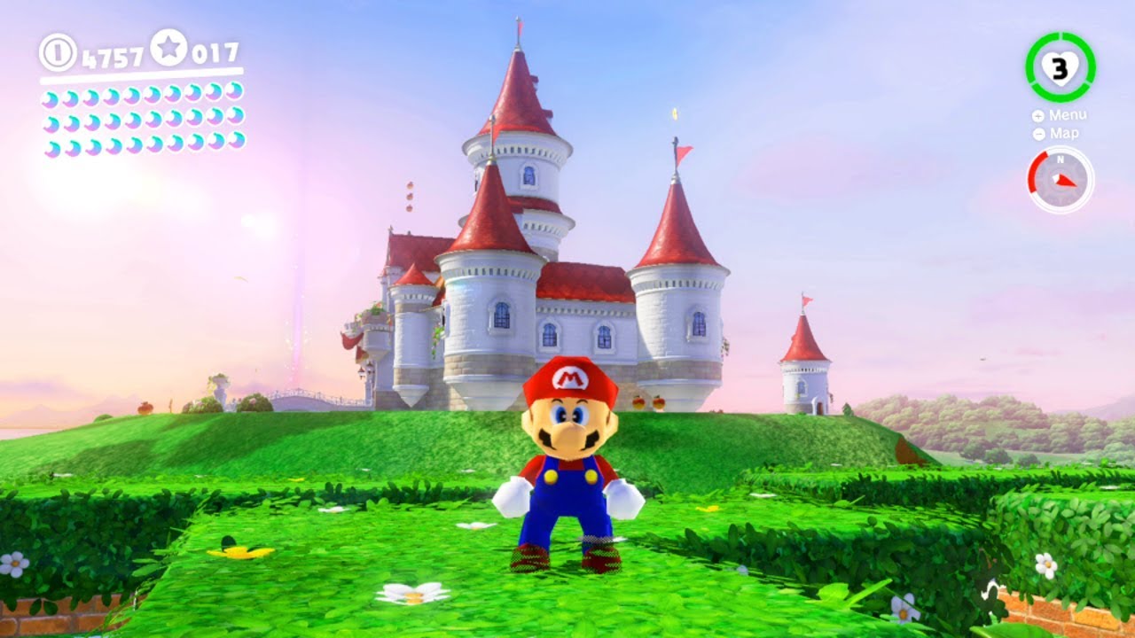 Super Mario Odyssey [Part 35] Bizarro Land with Animal Crossing Wallpaper!