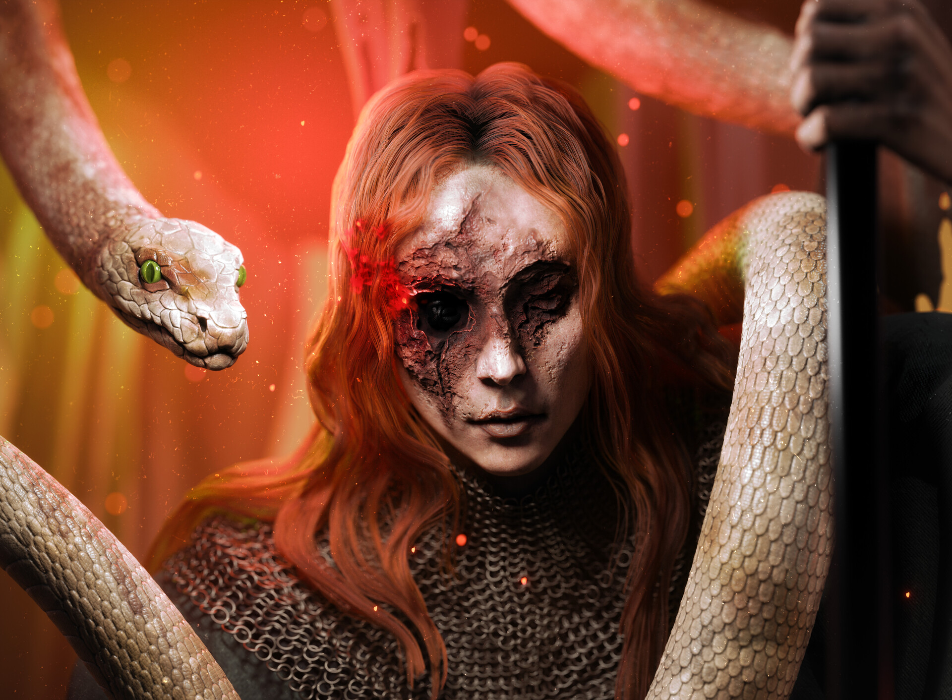 Elden Ring Fanart, Messmer The Impaler (Base serpent version)